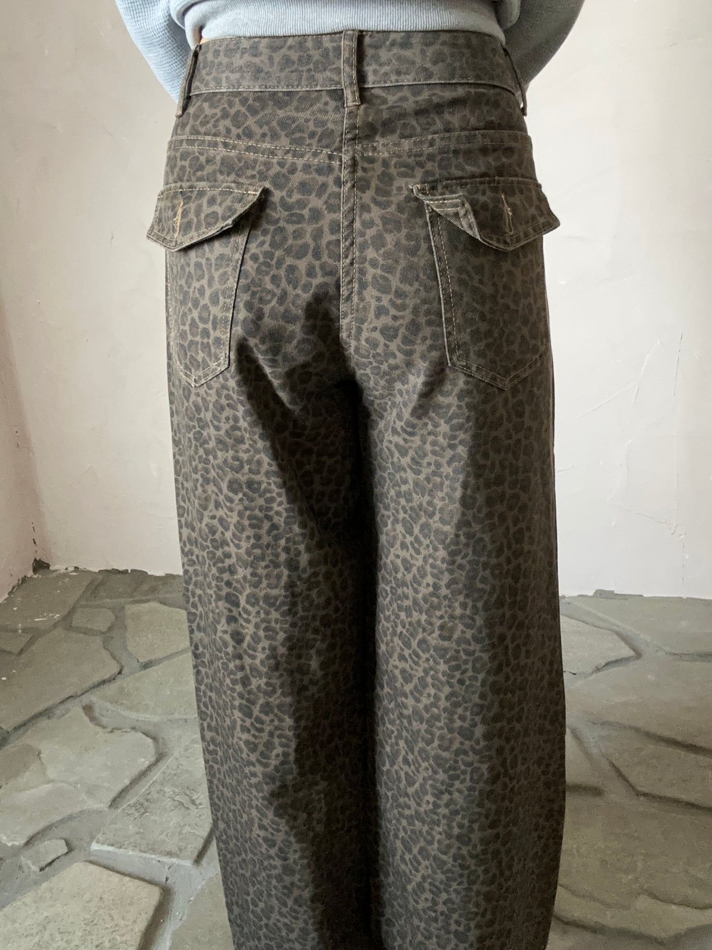 レオパードデニムパンツ DPB95068