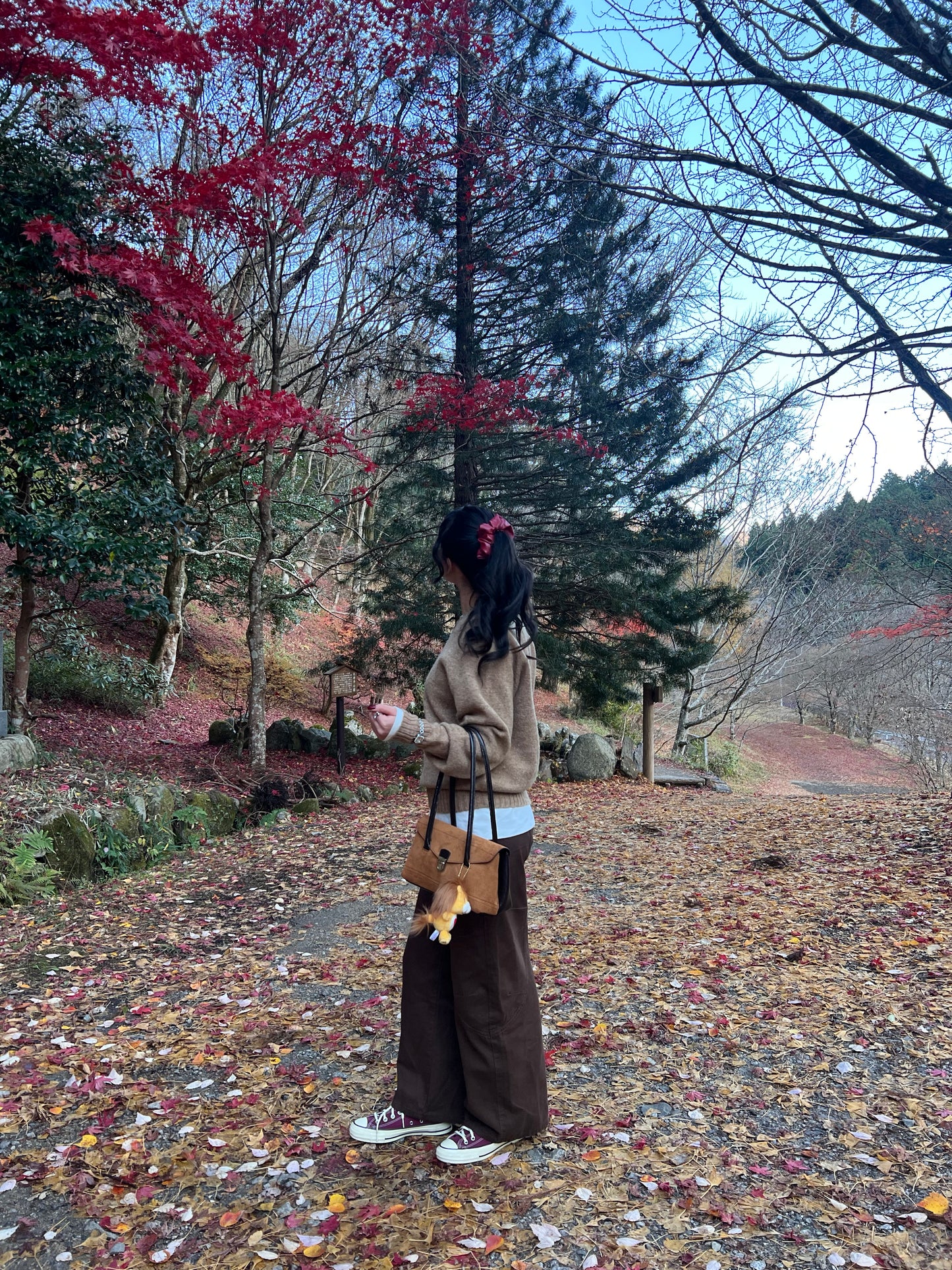 ステッチデザインブラウンパンツ DPB95069