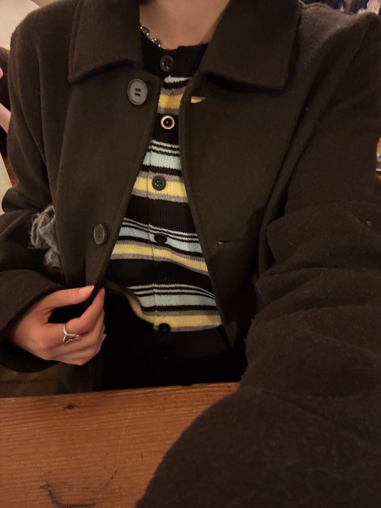 ボーダーカーディガン DPB93059