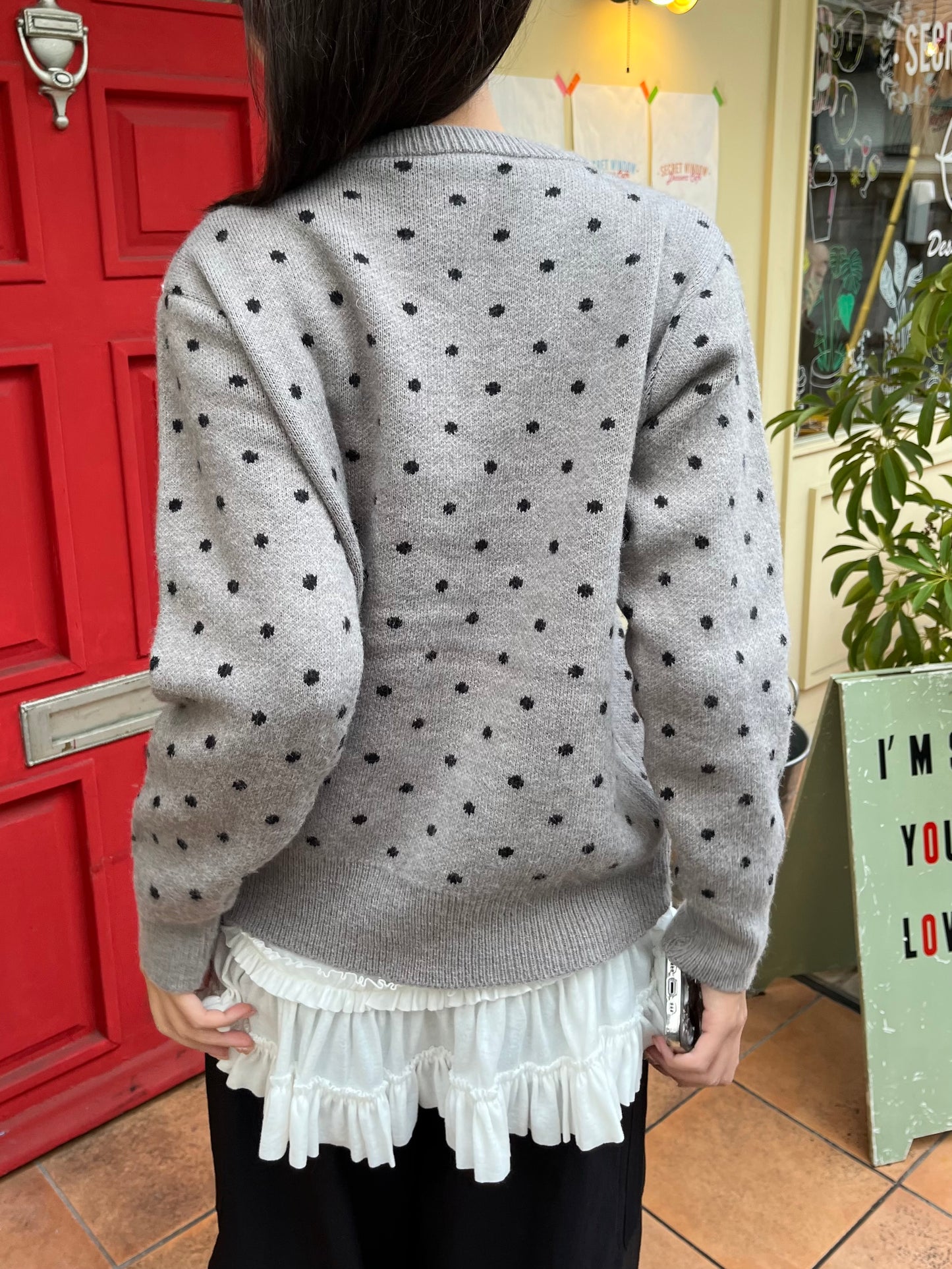 ドットニットカーディガン DPB94023