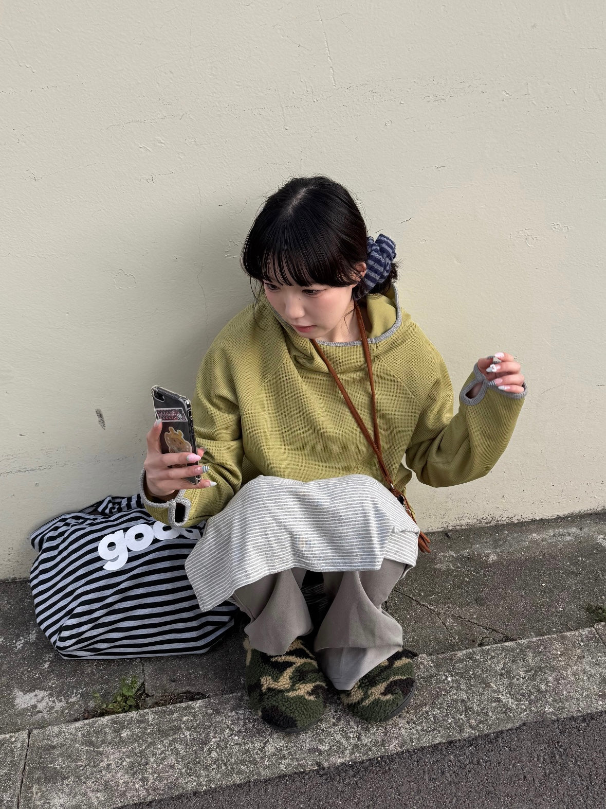 カモフラボアサンダル DPB85312