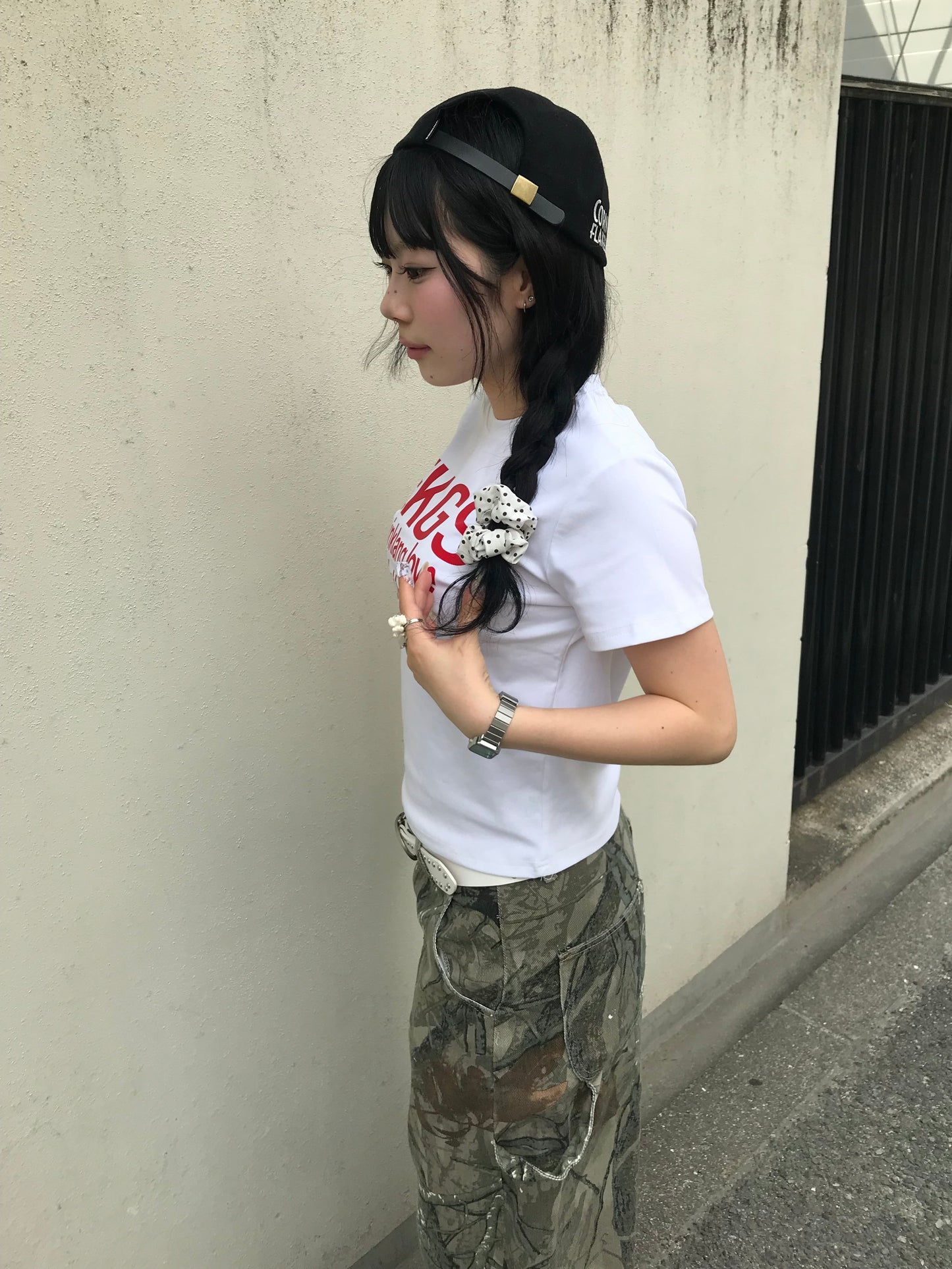 レッドロゴフィットTシャツ DPB89273