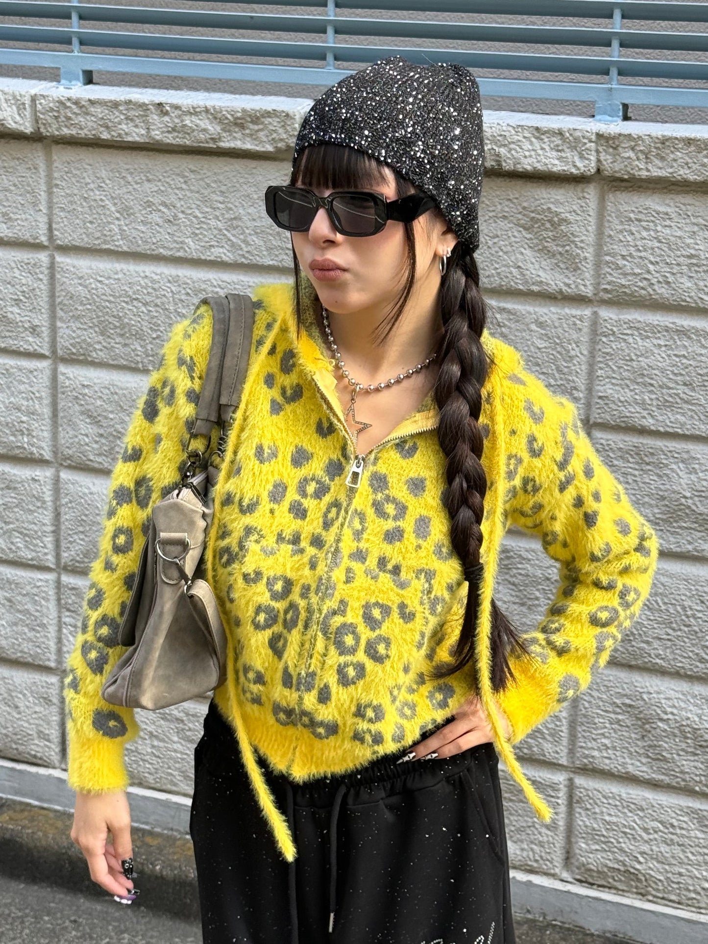 レオパードジップニット DPB86143