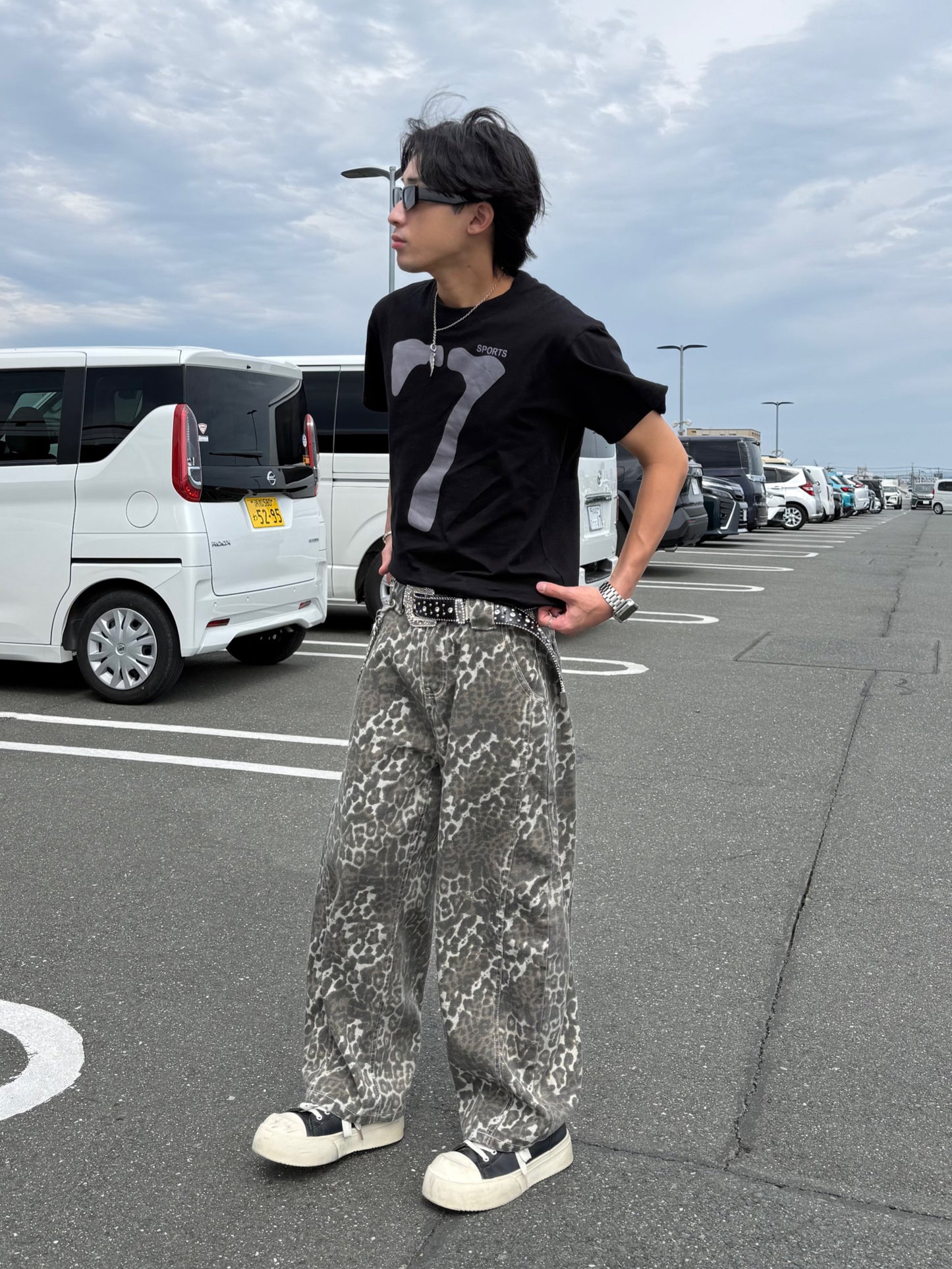 レオパードデニムパンツ DPB90181