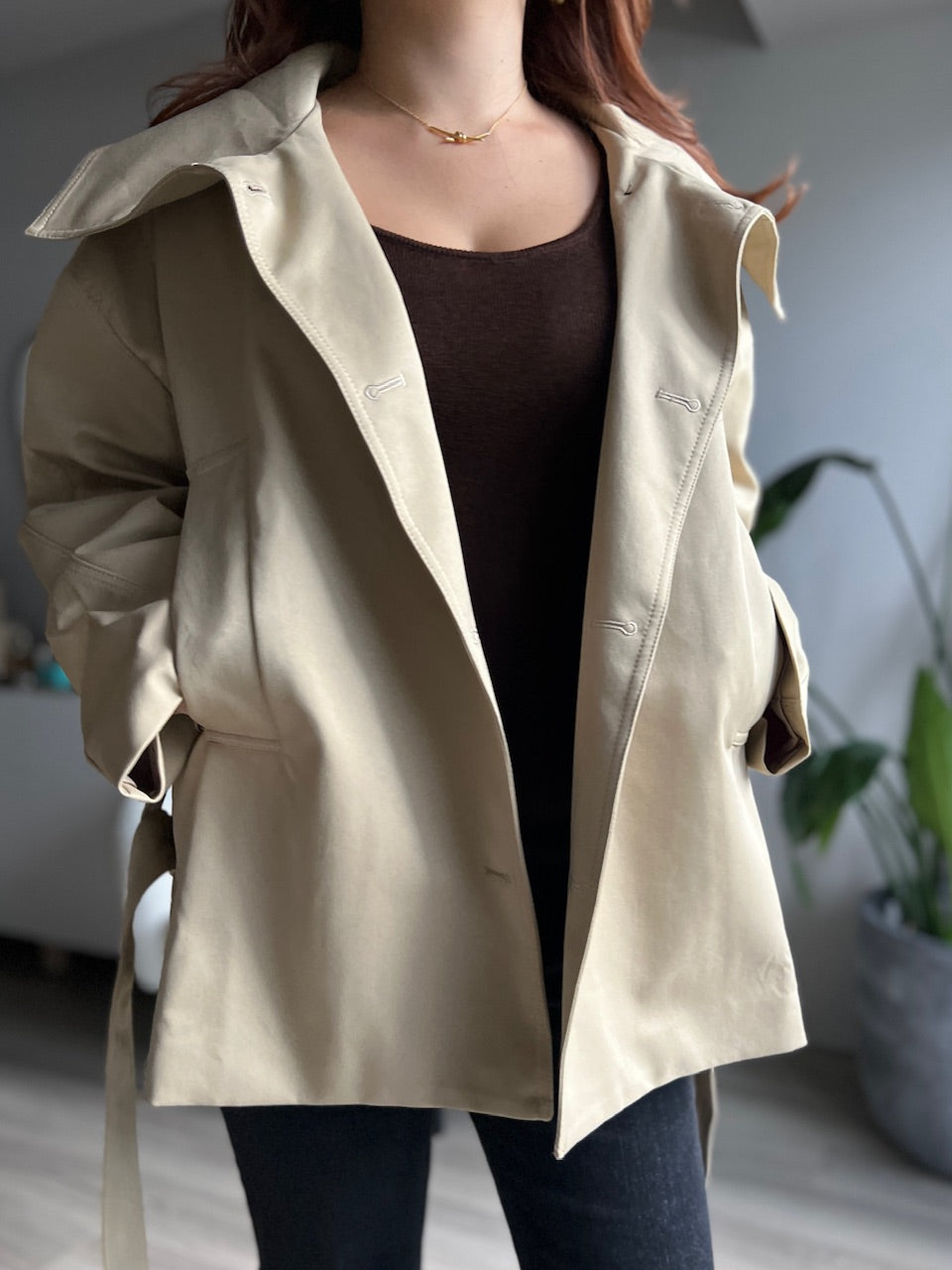 ベルト付きテーラードジャケット DPB56343