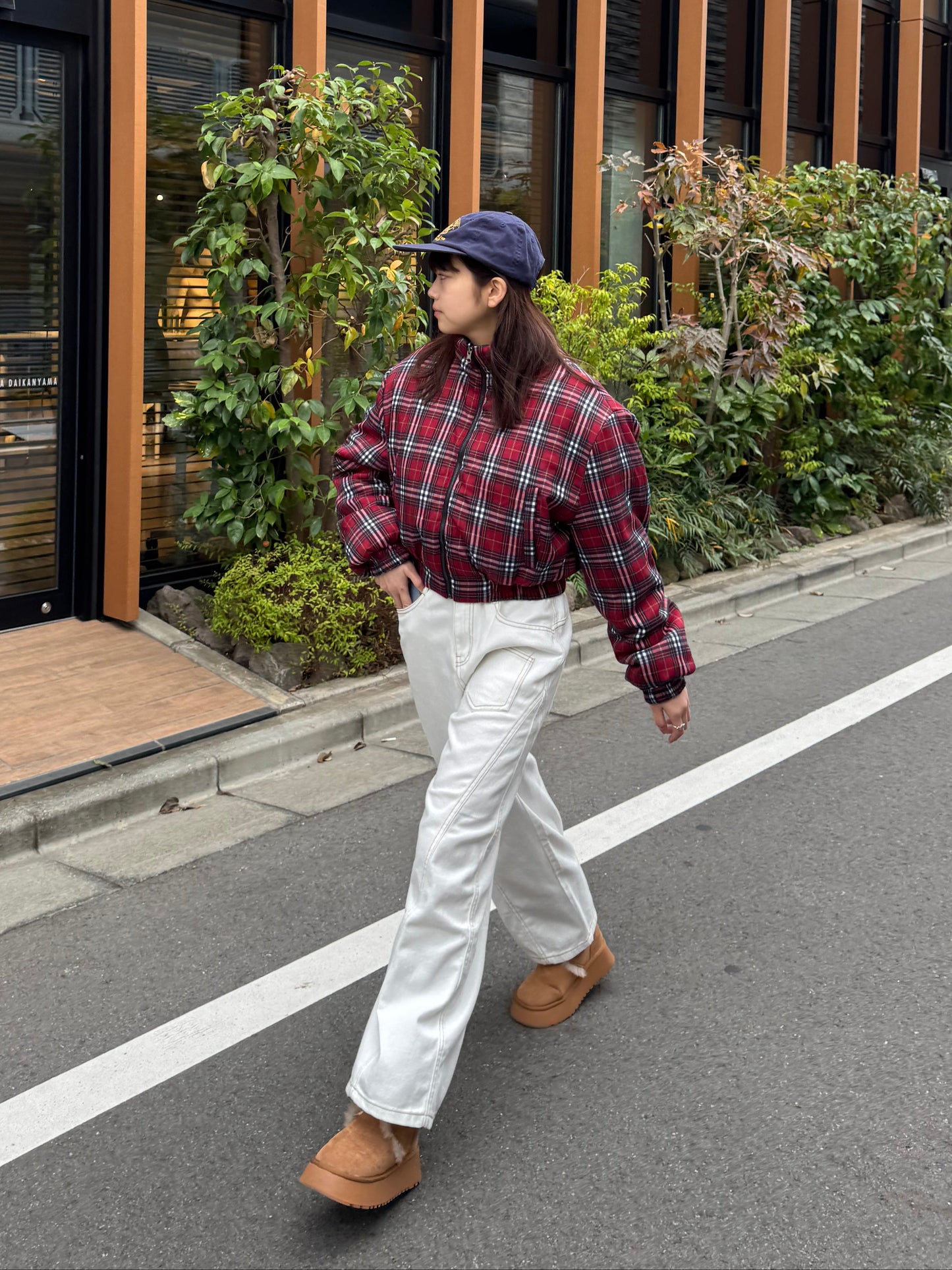 リバーシブルチェックダウンジャケット DPB91054