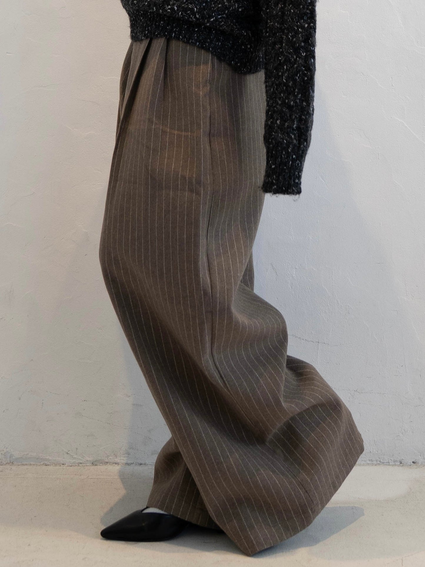 ウエストタックストライプパンツ DPC02007