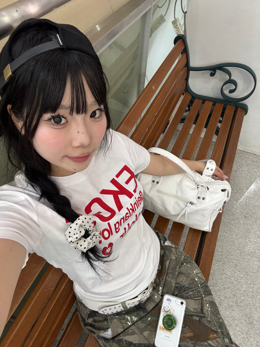 レッドロゴフィットTシャツ DPB89273