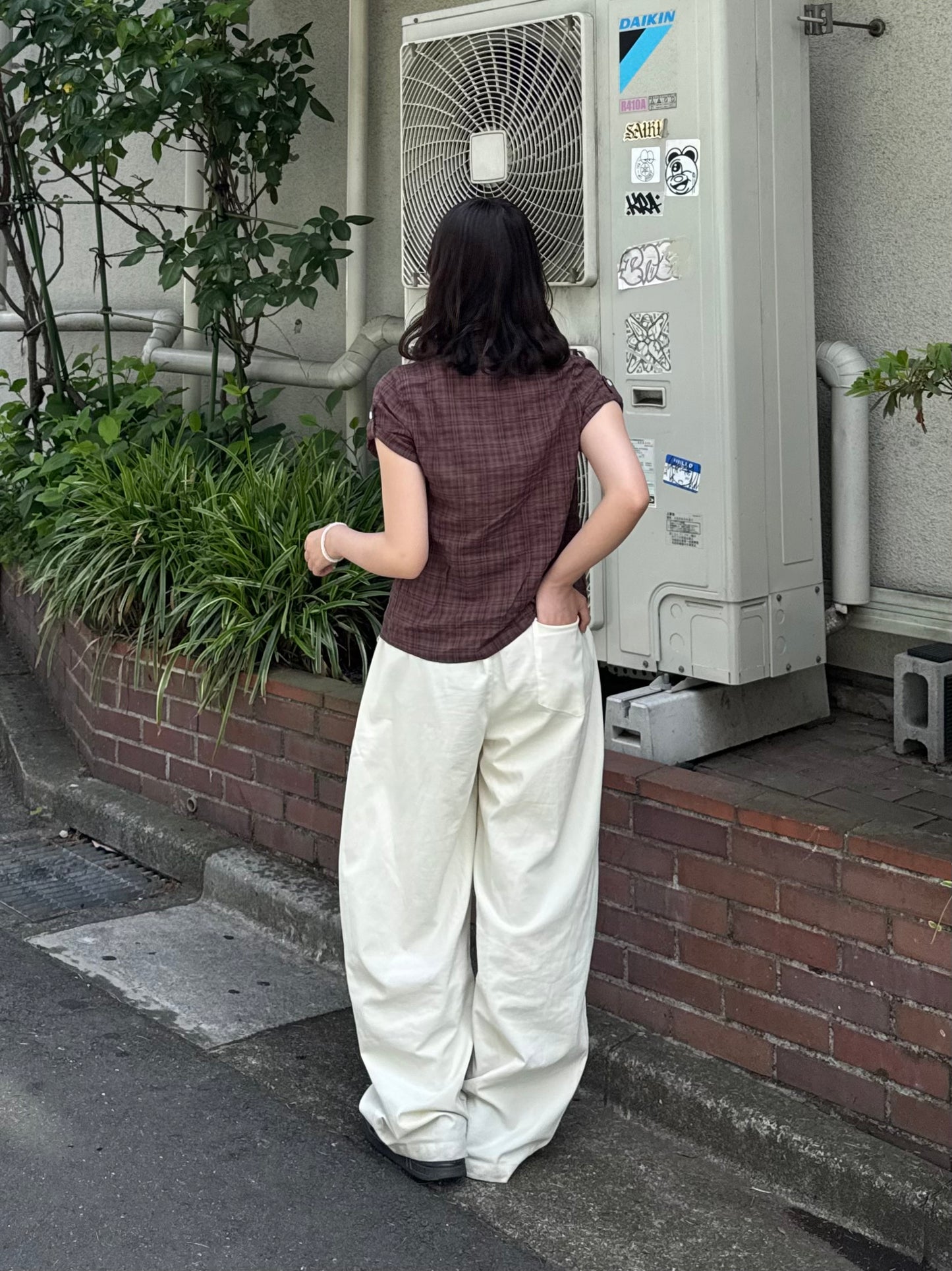 ショートスリーブチェックシャツ DPC03059