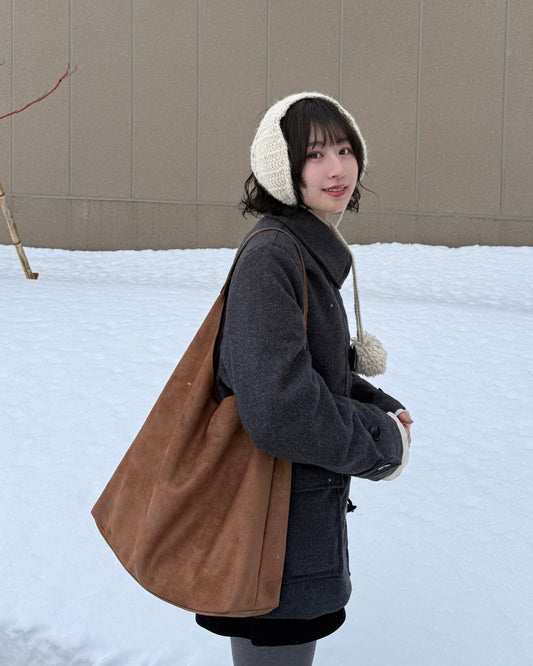 スエードライクミニポーチ付きトートバッグ DPC03017