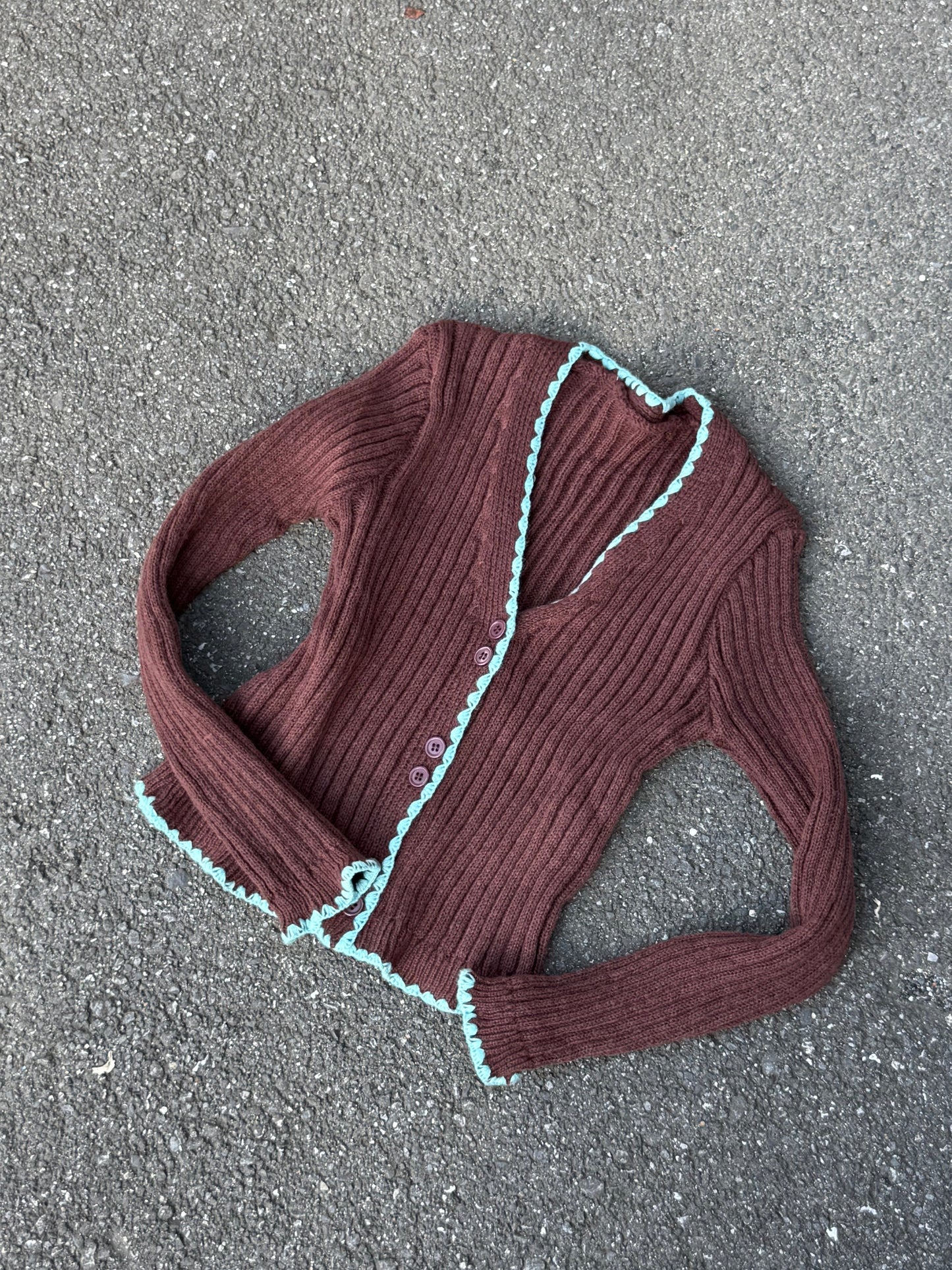 バイカラーニットトップス DPB93014