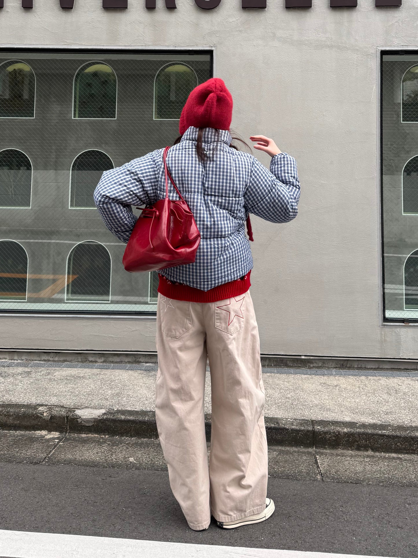 ギンガムチェックダウンジャケット DPB91052