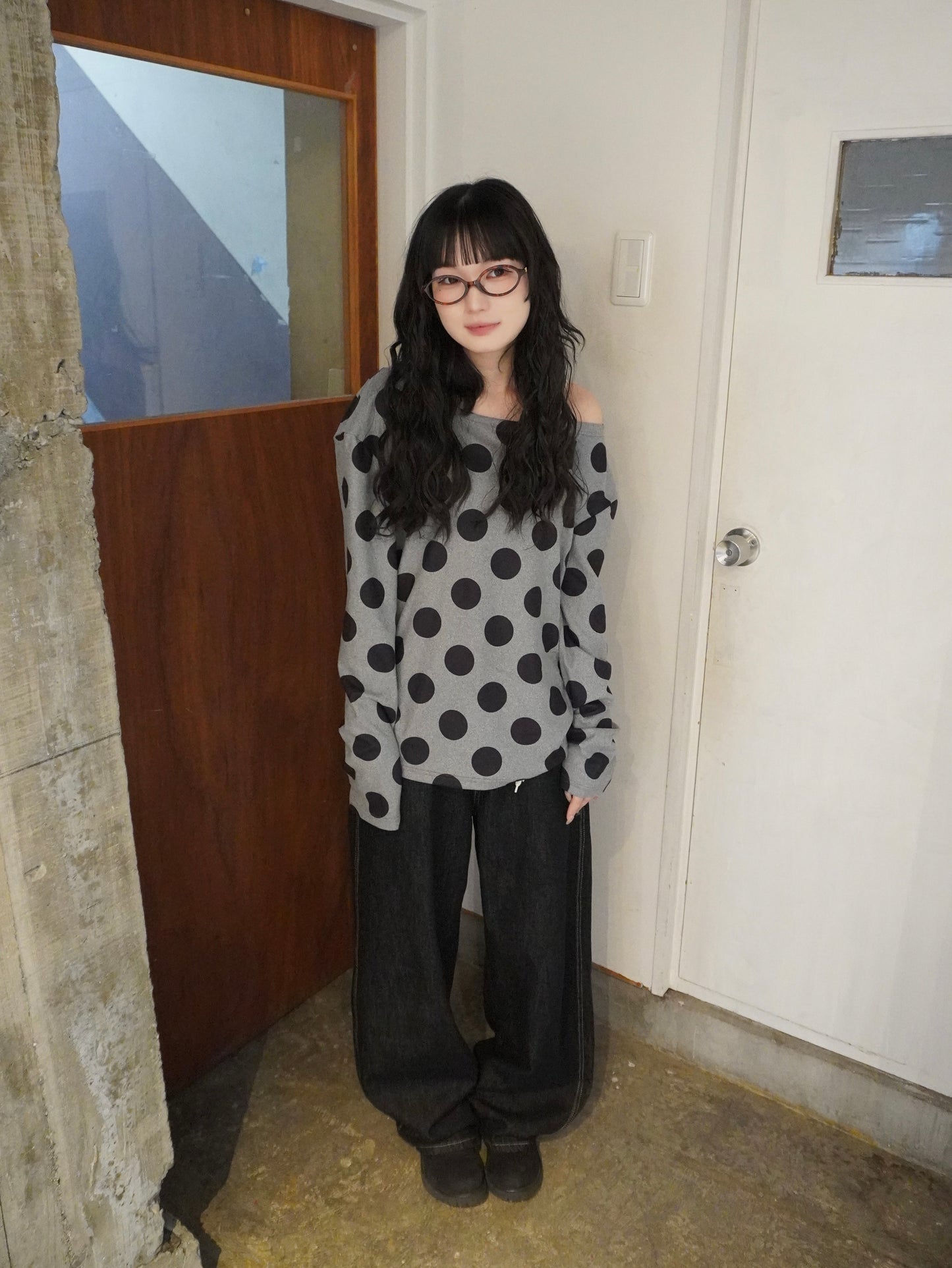 バックベルトデニムパンツ DPB85475