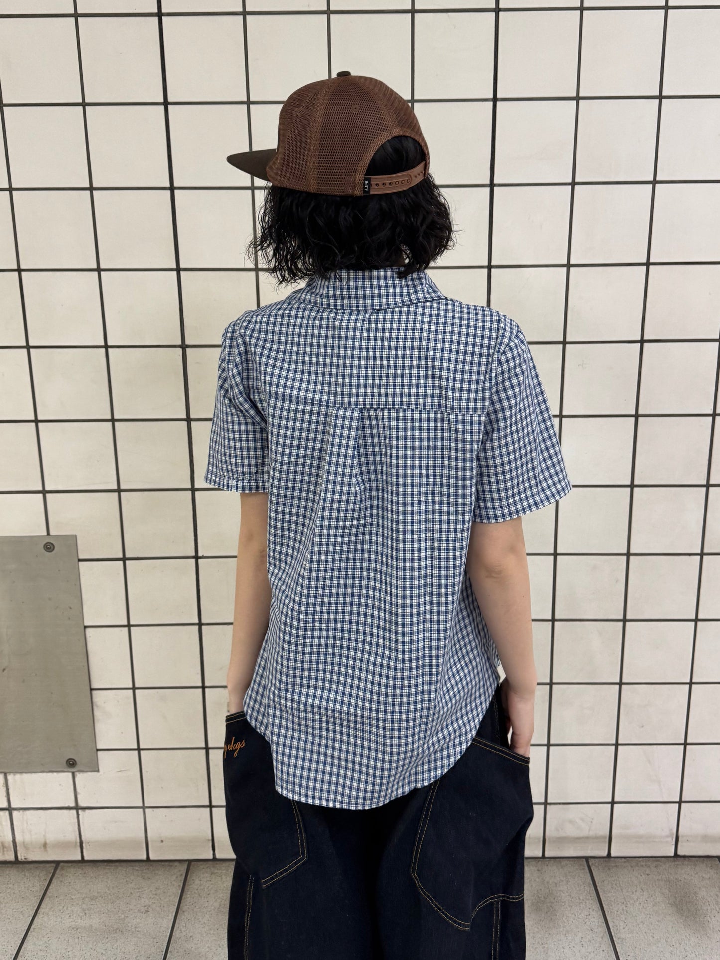ネイビーチェックシャツ DPB85213