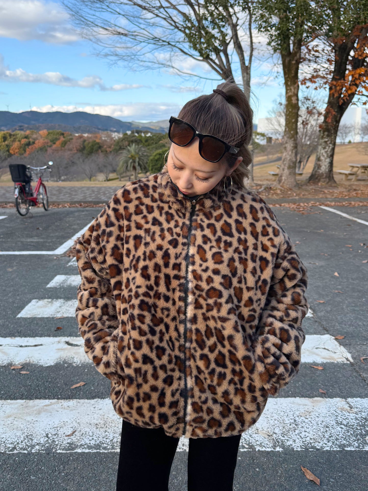 リバーシブルレオパードジャケット DPB73508