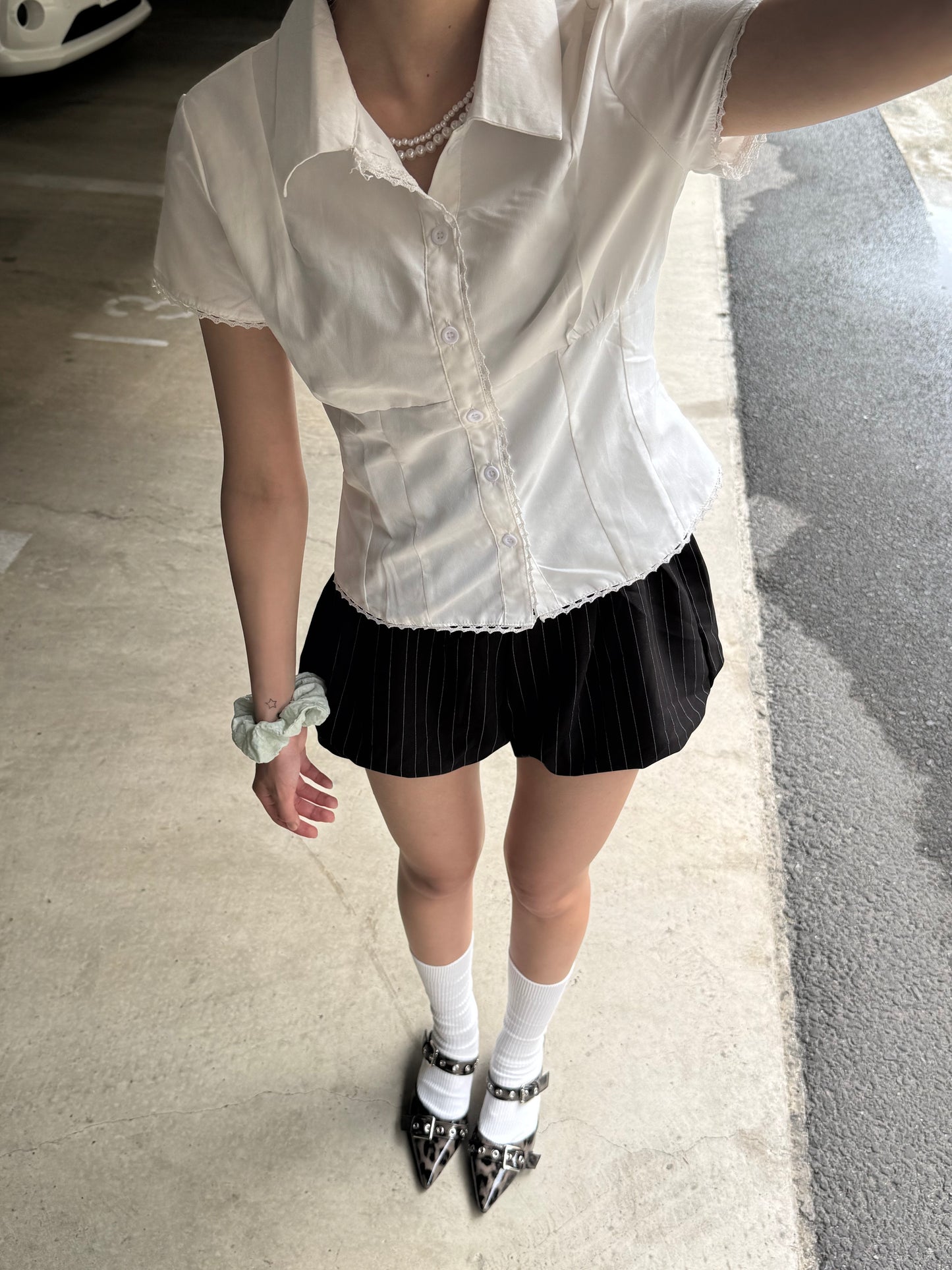 ストライプバルーンショートパンツ DPB93123