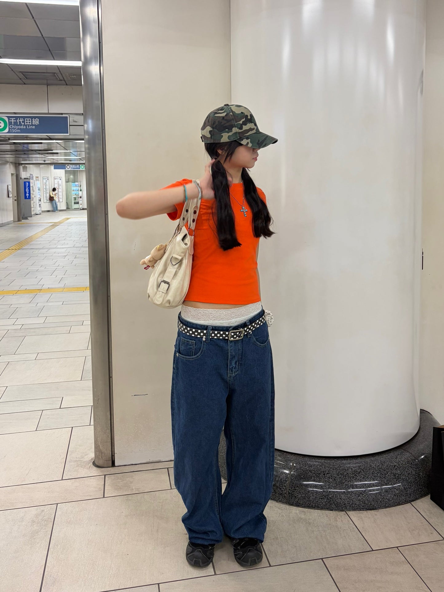 ワイドフィットデニムパンツ DPB92157