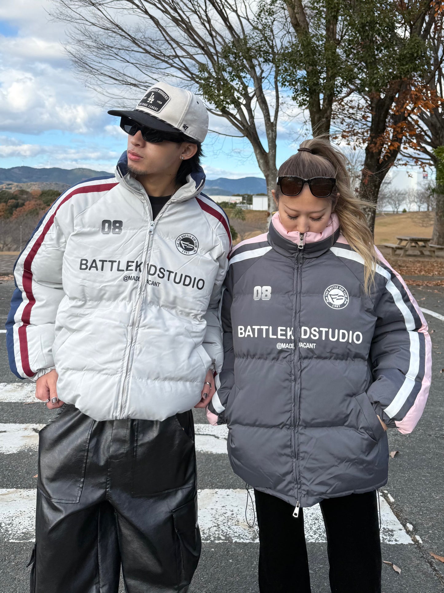 ラインストリート中綿ジャケット DPB90103