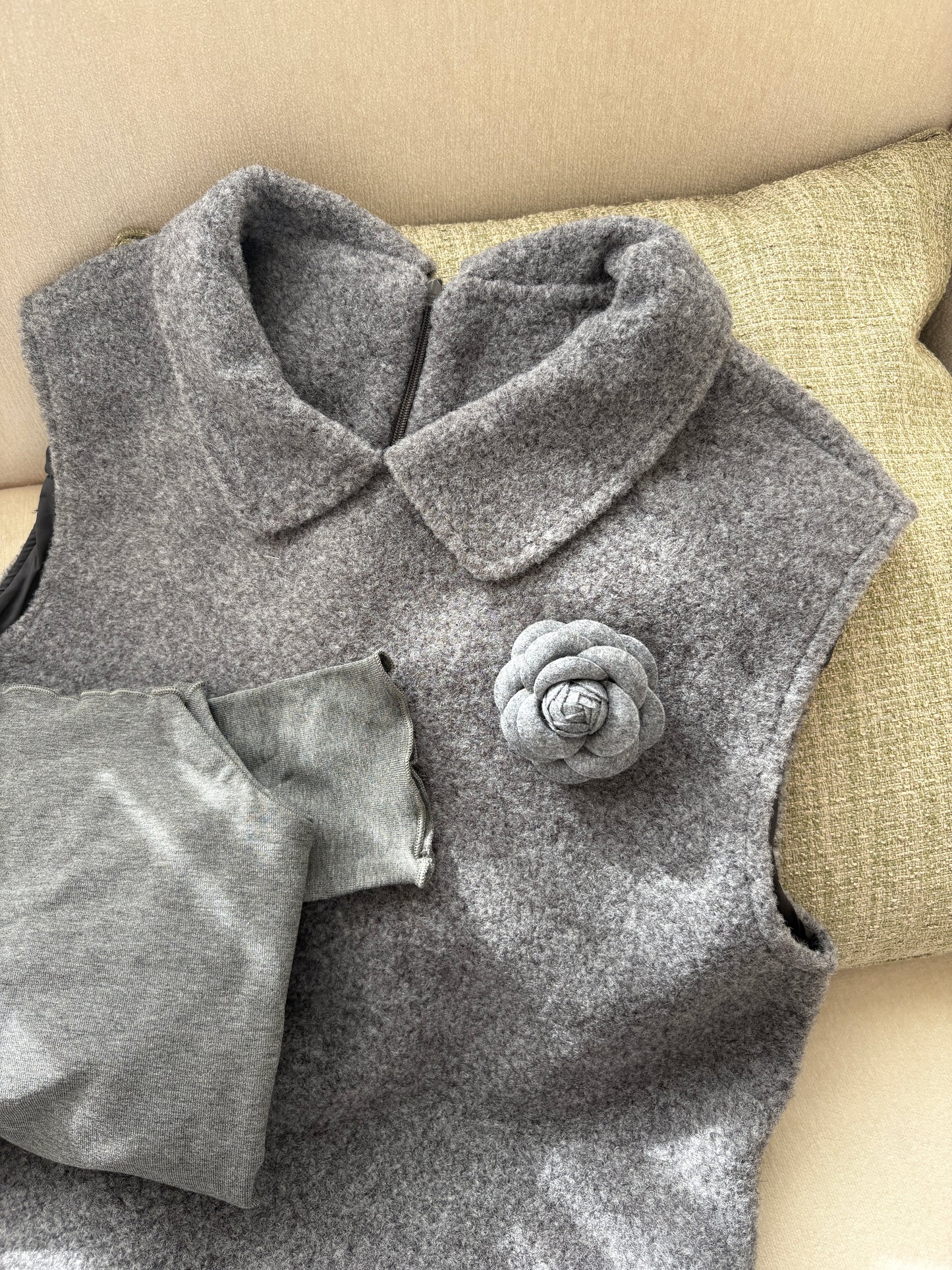 フラワーポイントワンピースセット DPA43726