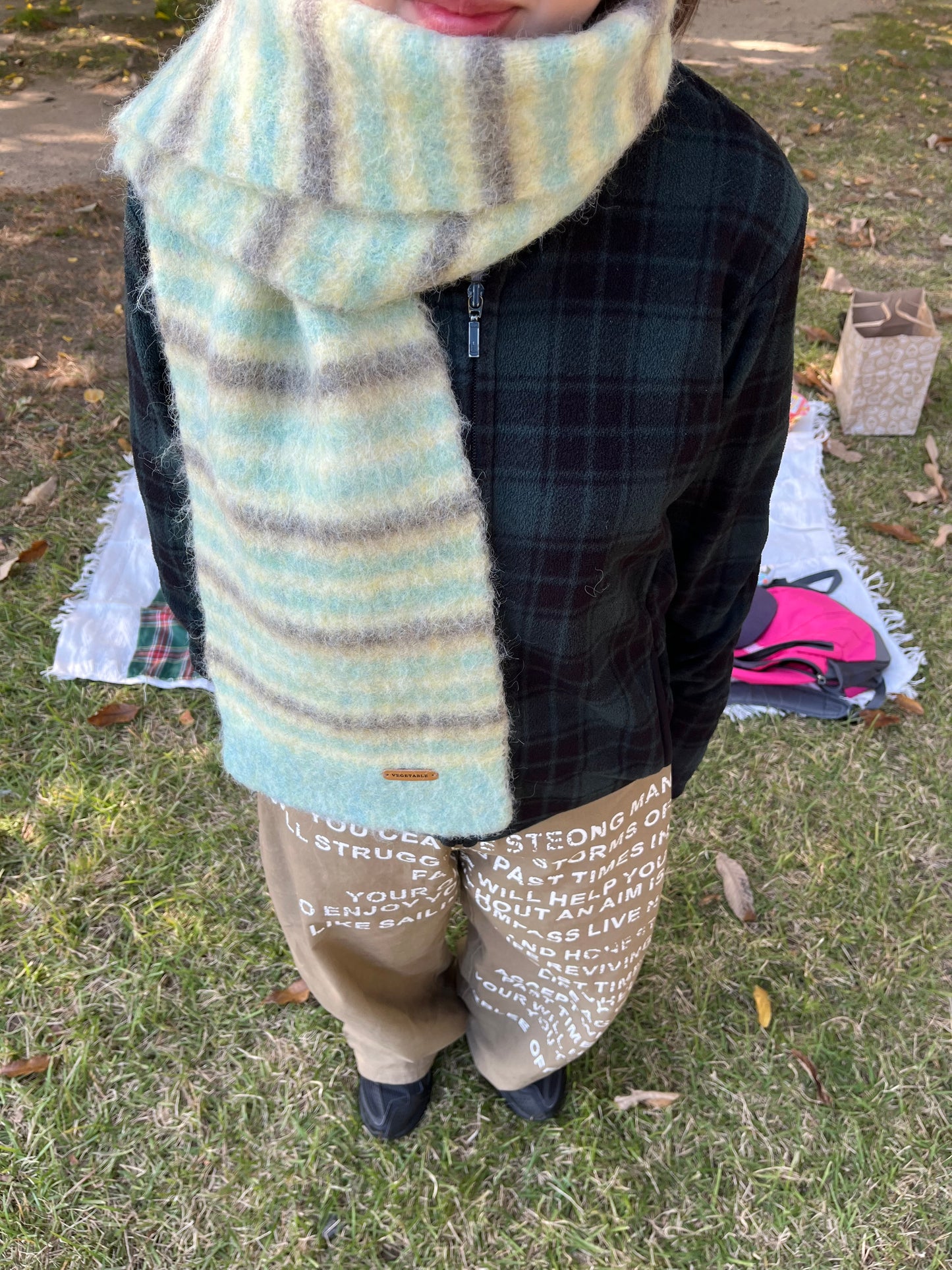 ボーダーカラーマフラー DPB97005