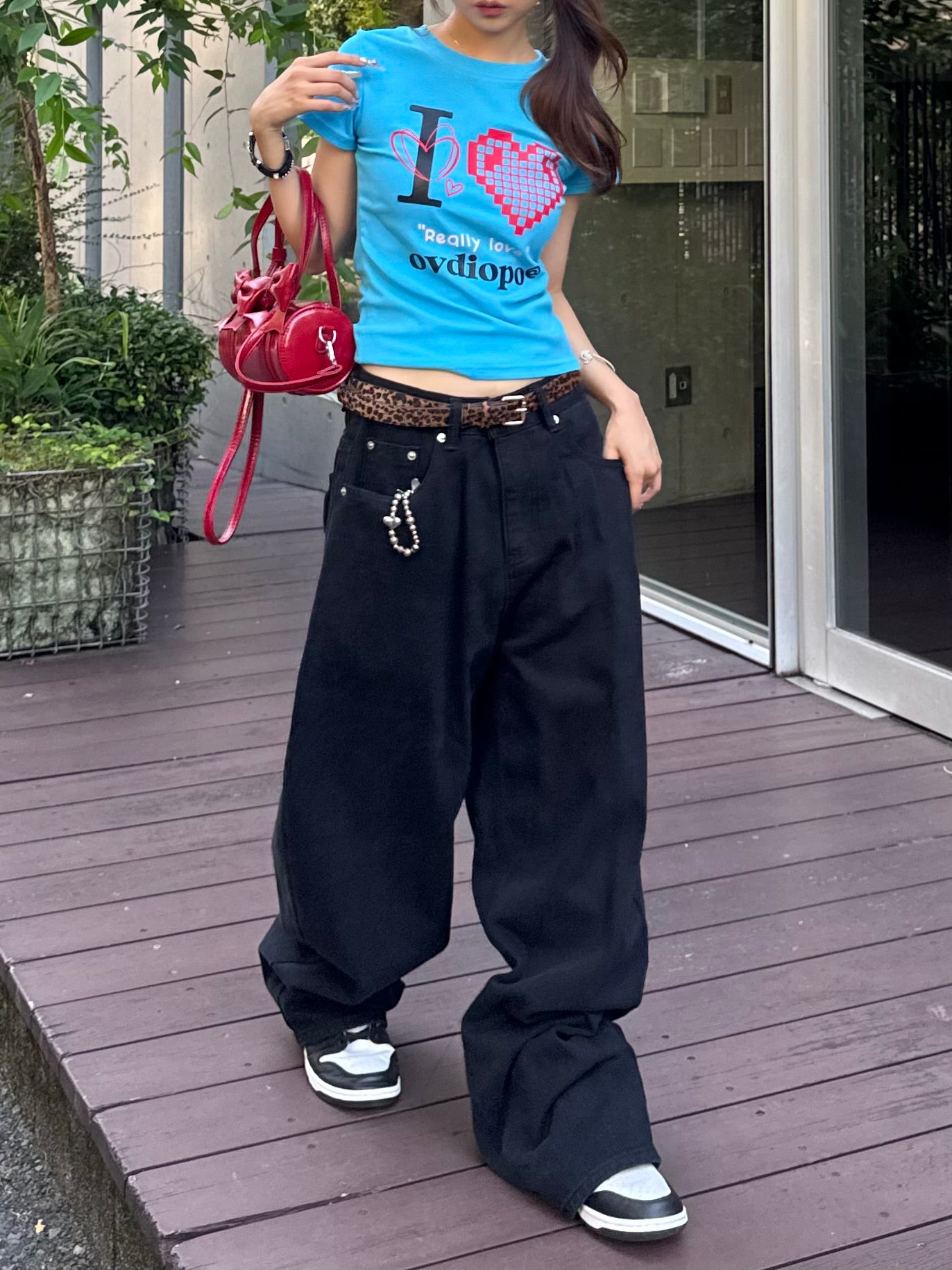 ピクセルアイラブTシャツ DPB86086