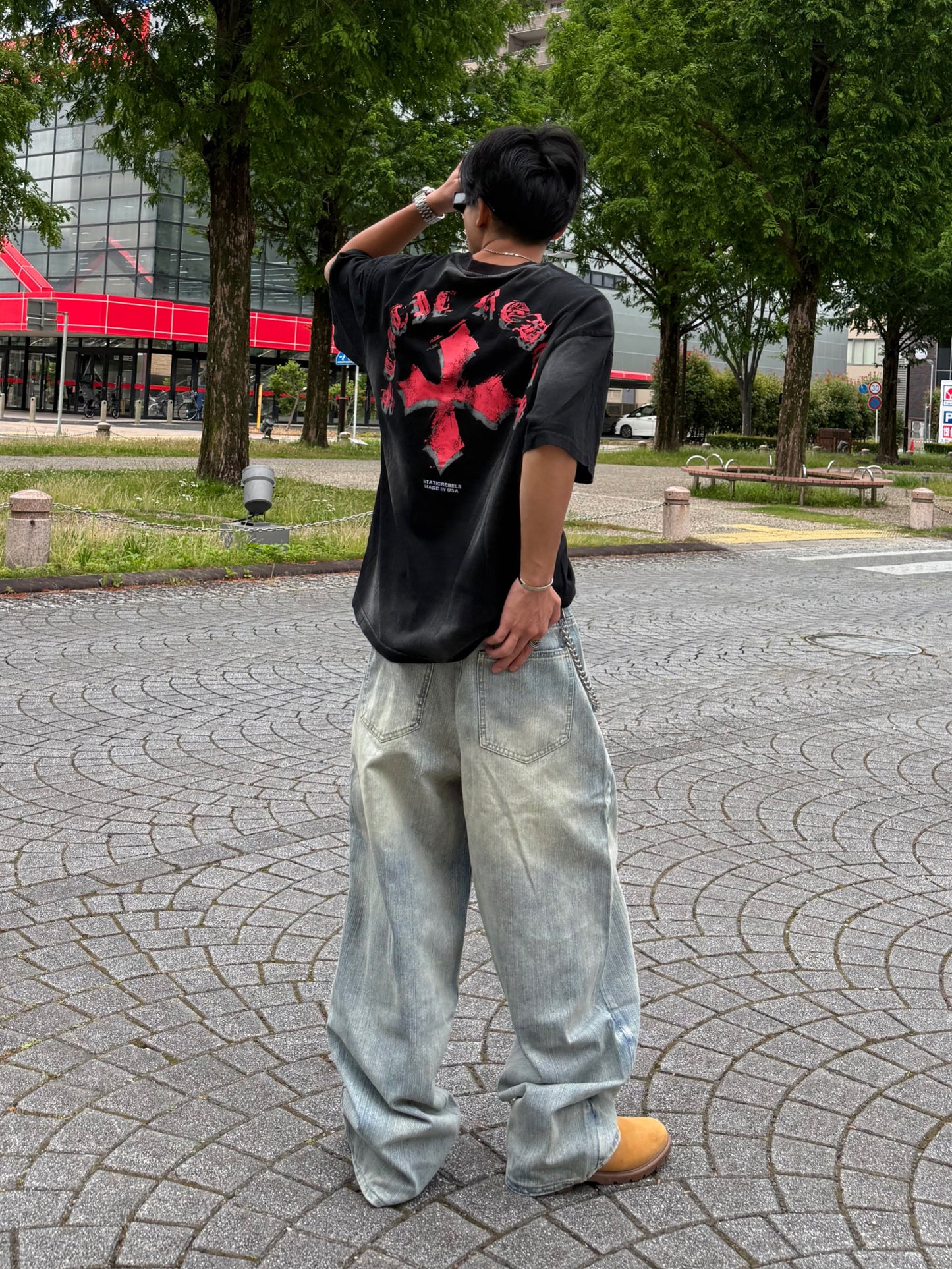 【即納】ウォッシュバルーンデニムパンツ DPB90219S