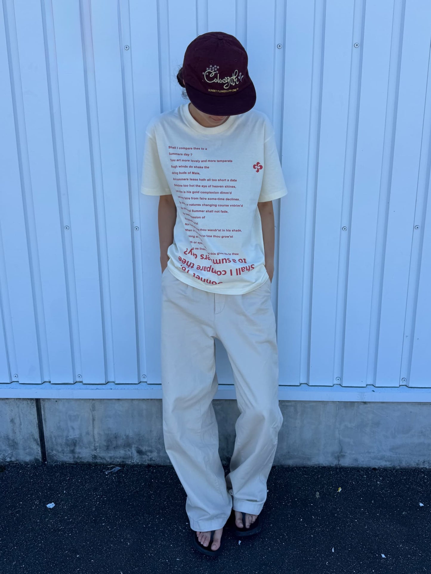 オーバーレタリングTシャツ DPC07047