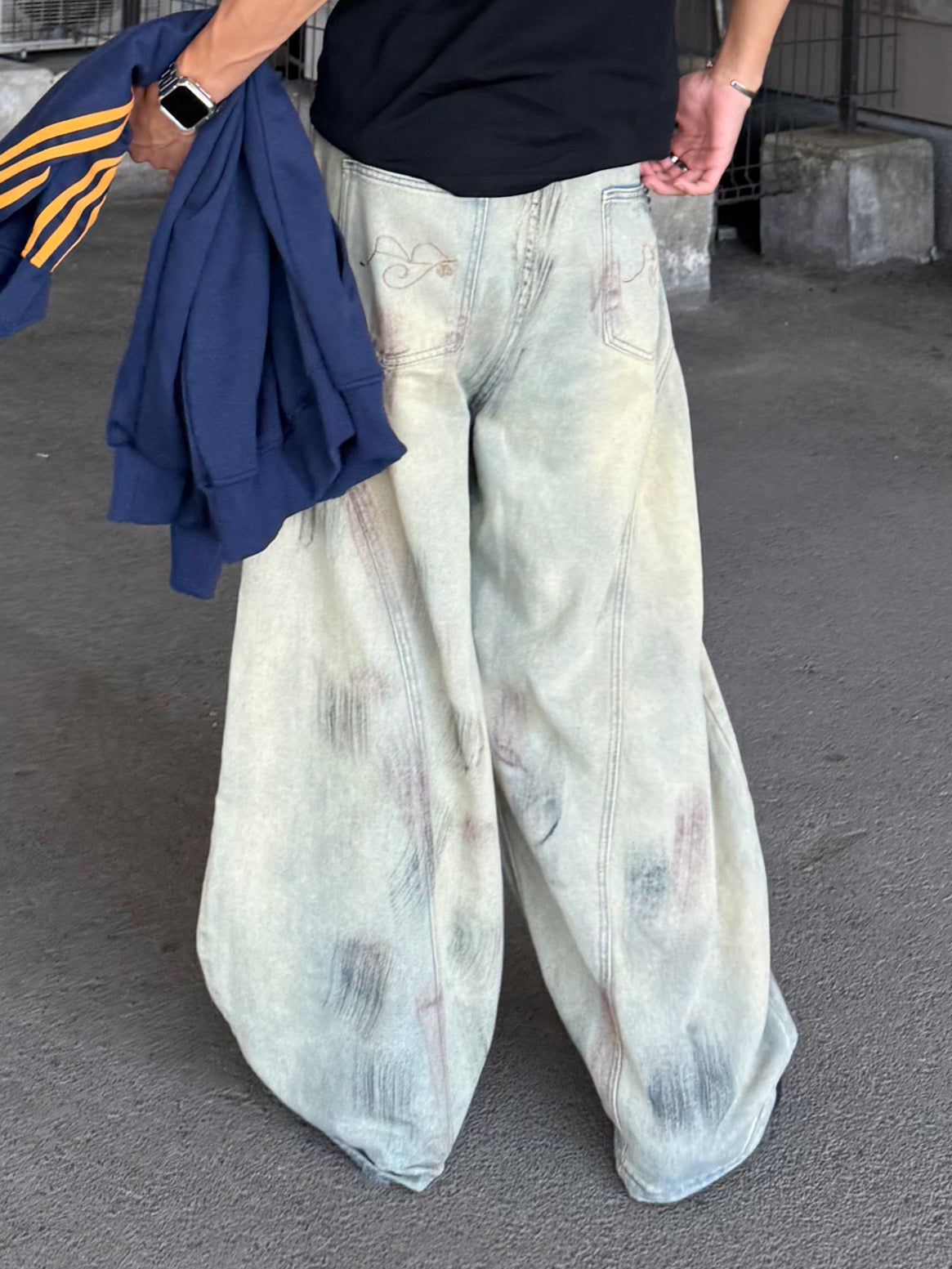 ダメージデザインデニムパンツ DPB90051