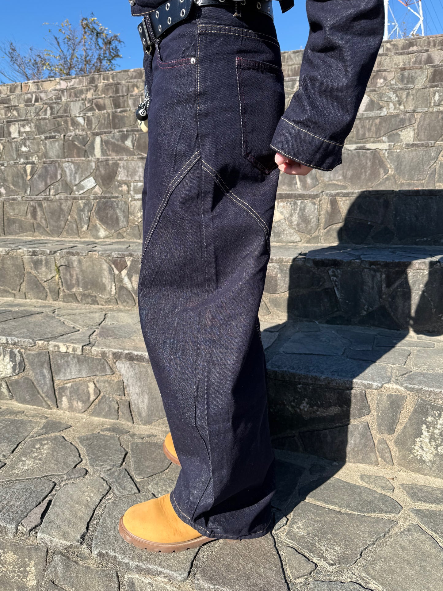 セットアップステッチデニムパンツ DPB90153