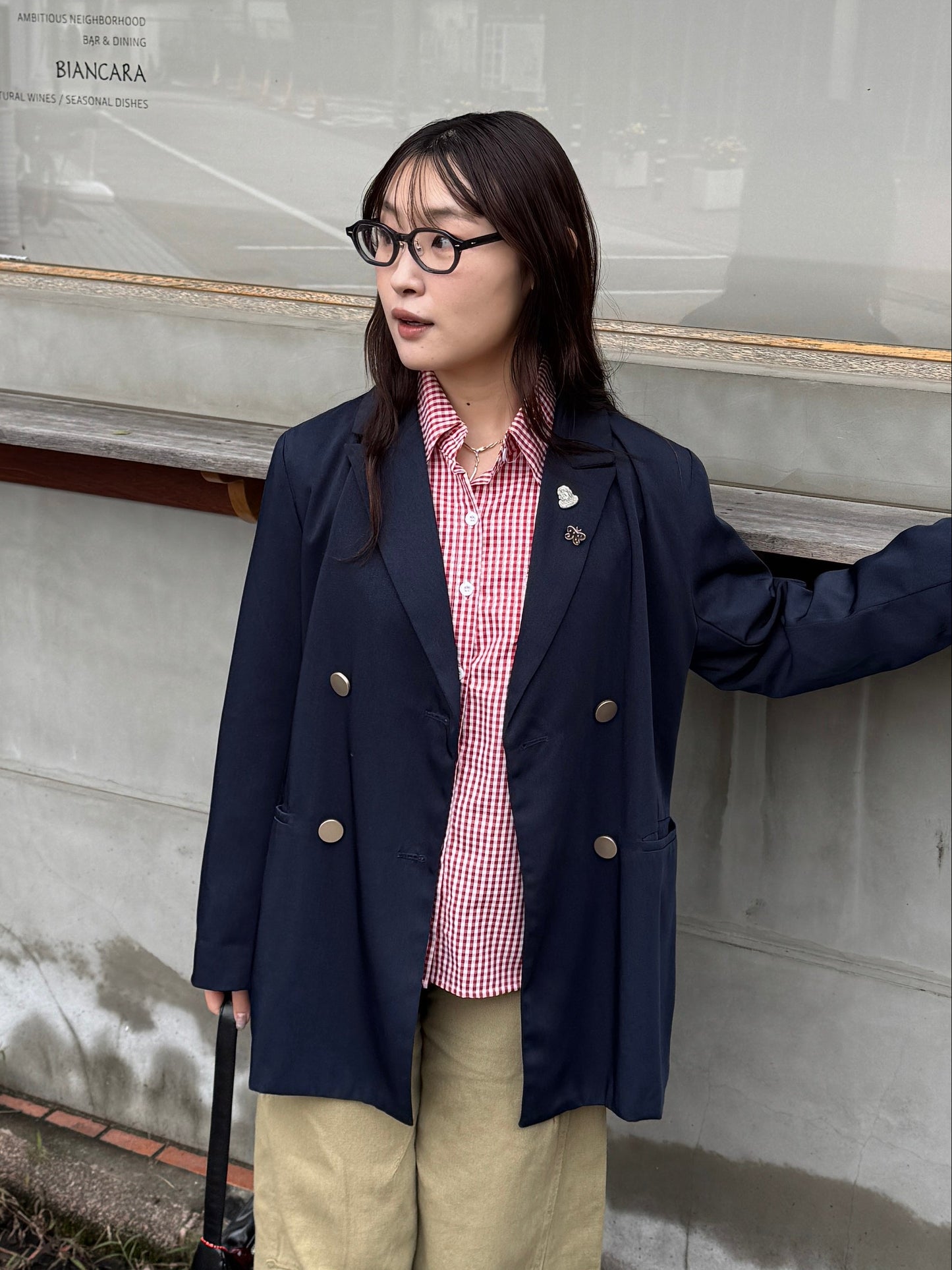 チェックワイドシャツ DPB78194