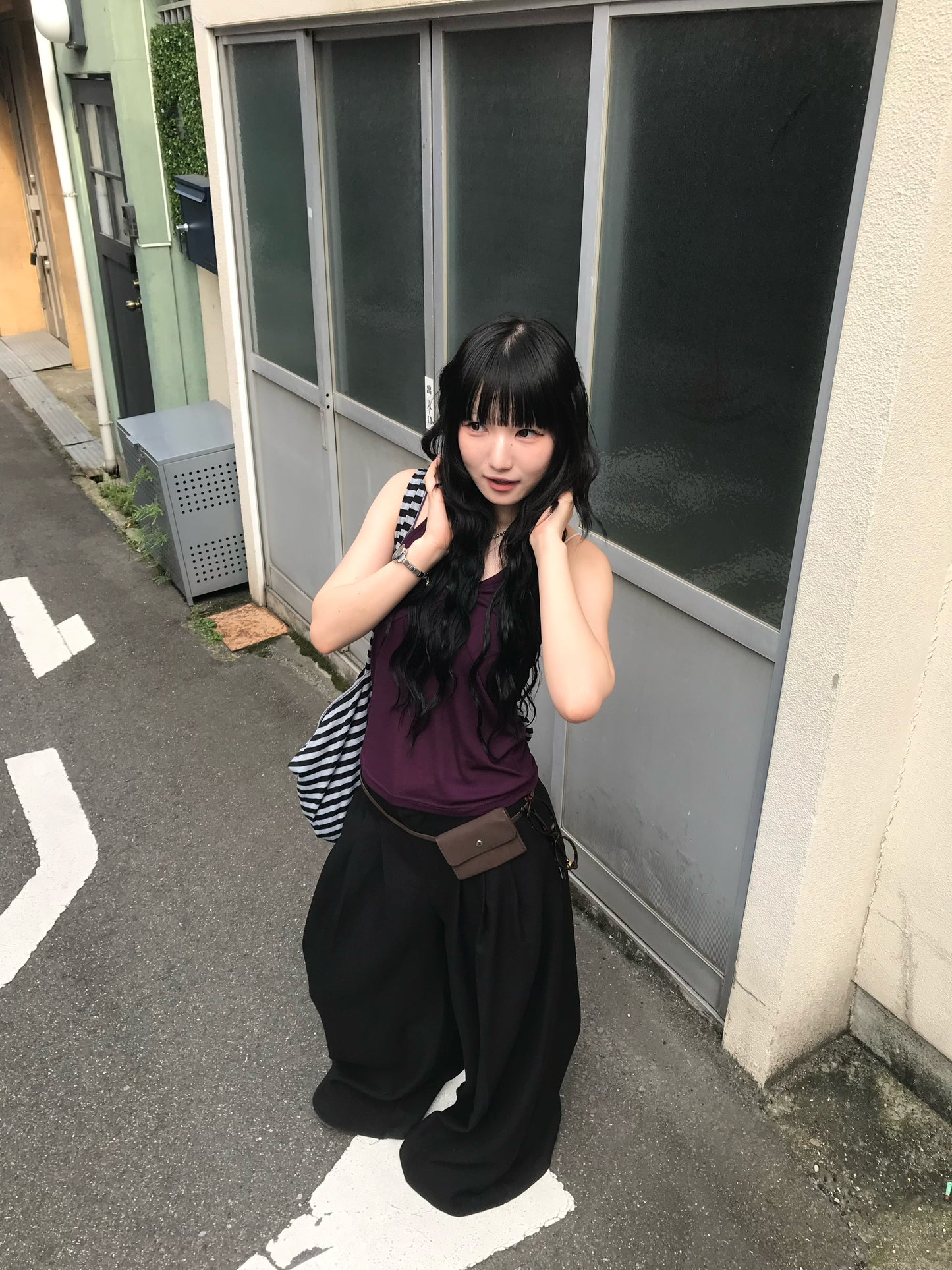 【即納】フレアワイドスラックス DPB85427S