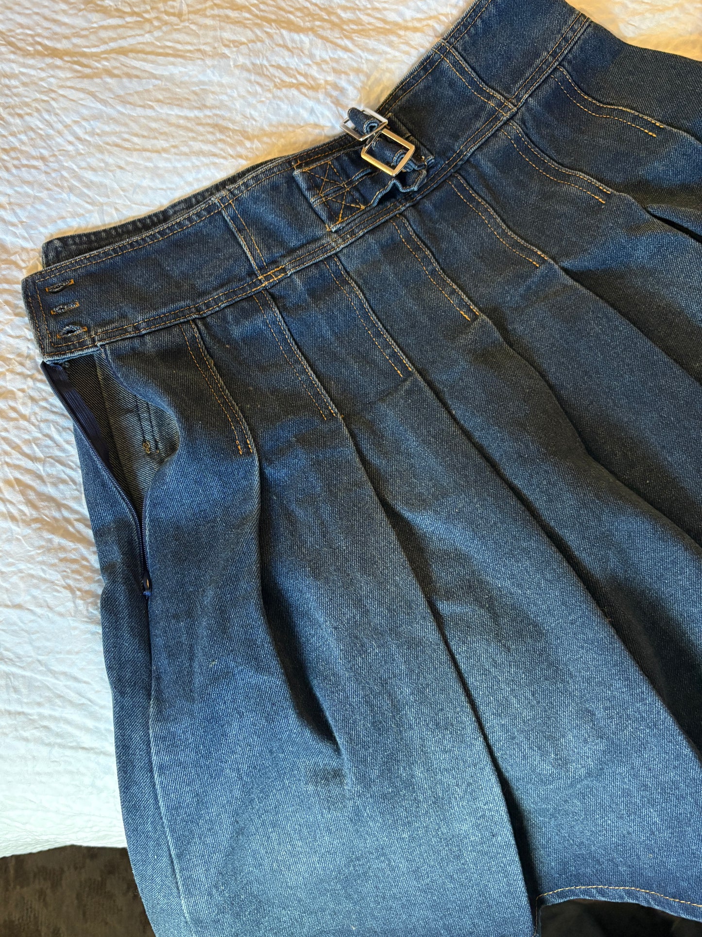 デニムプリーツスカート DPA43774