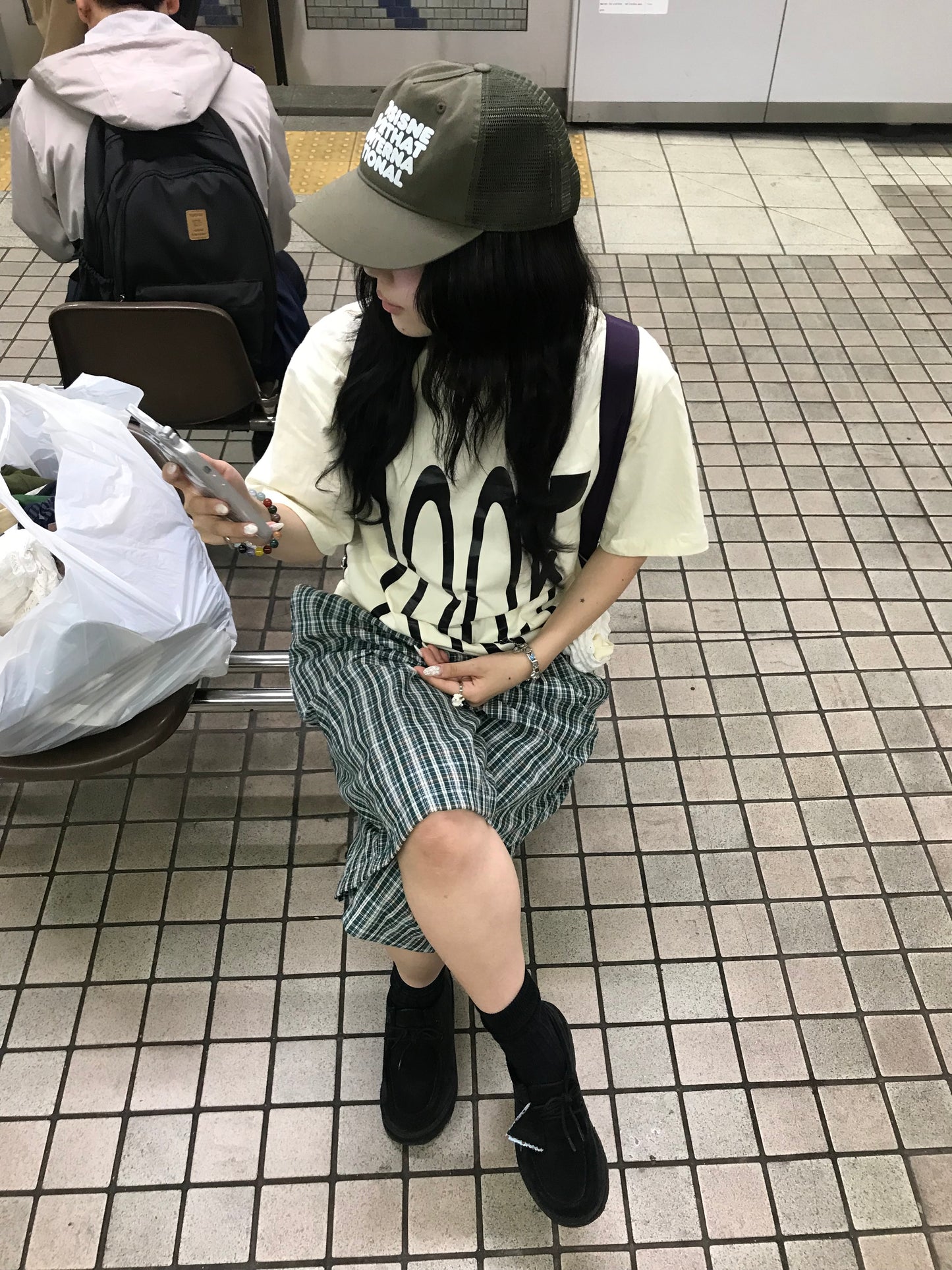 グリーンチェックハーフパンツ DPB89262