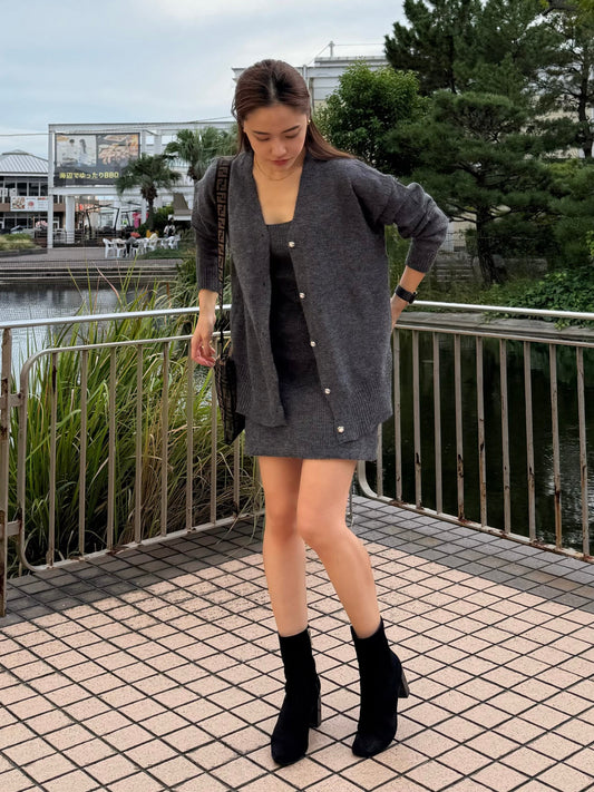 グレーセーターツーピースセット DPB47480