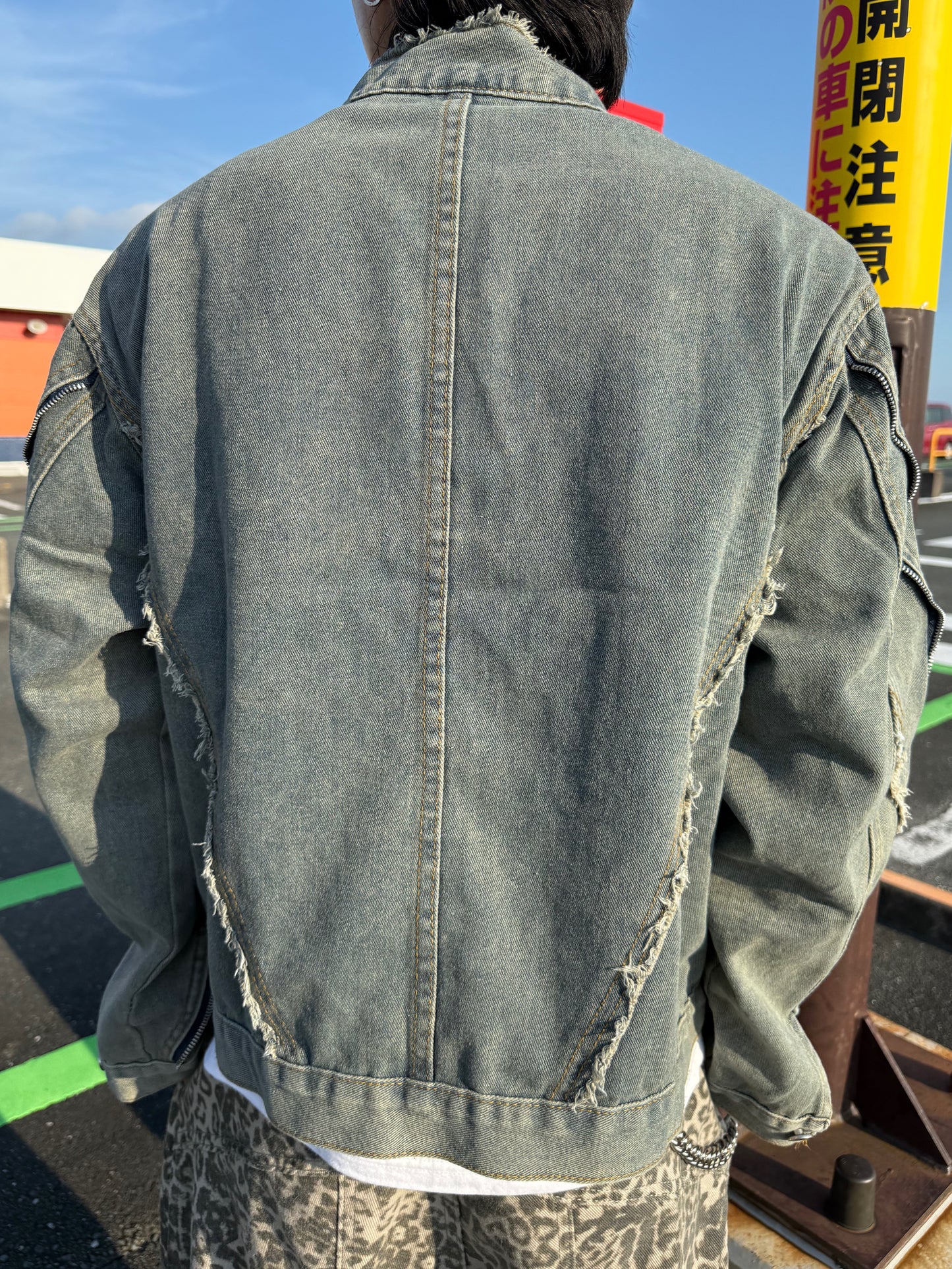ラインデニムジップパーカー DPB90055