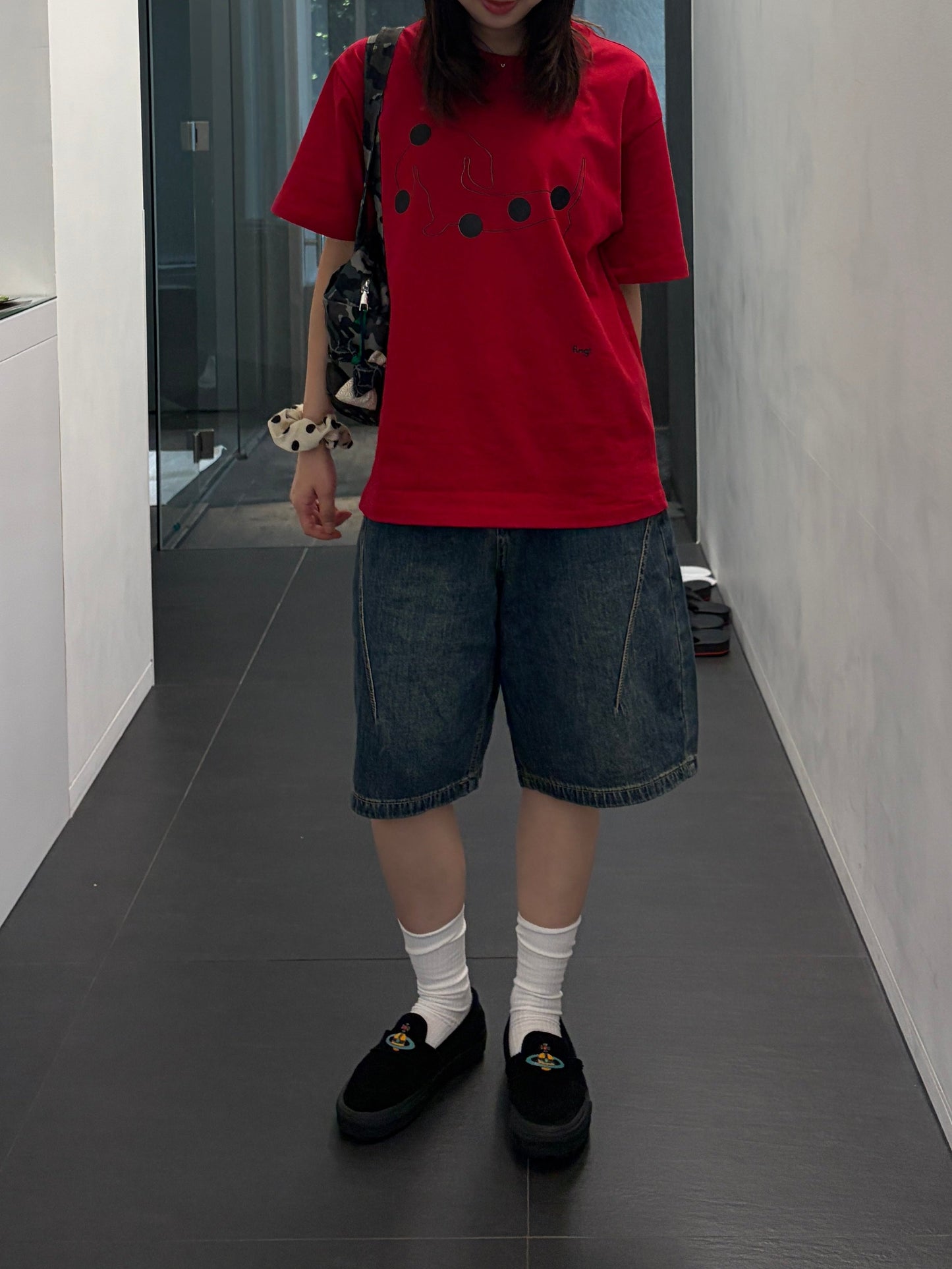 カーブデニムハーフパンツ DPB99124