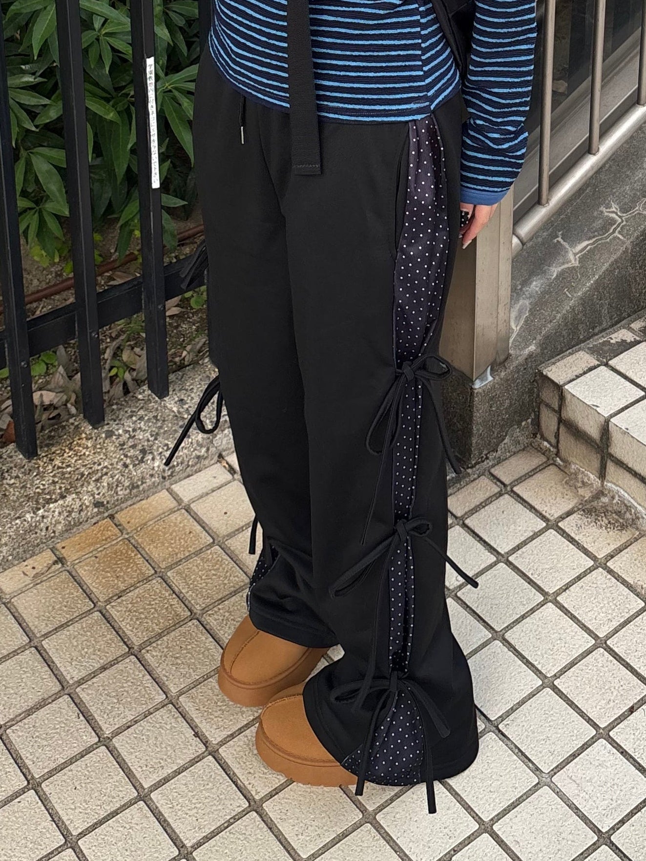 ラインドットリボンスウェットパンツ DPB89140