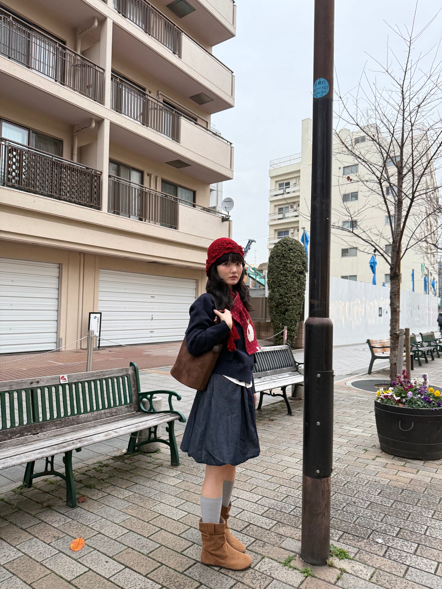 ホワイトアップルスカーフ DPA43750