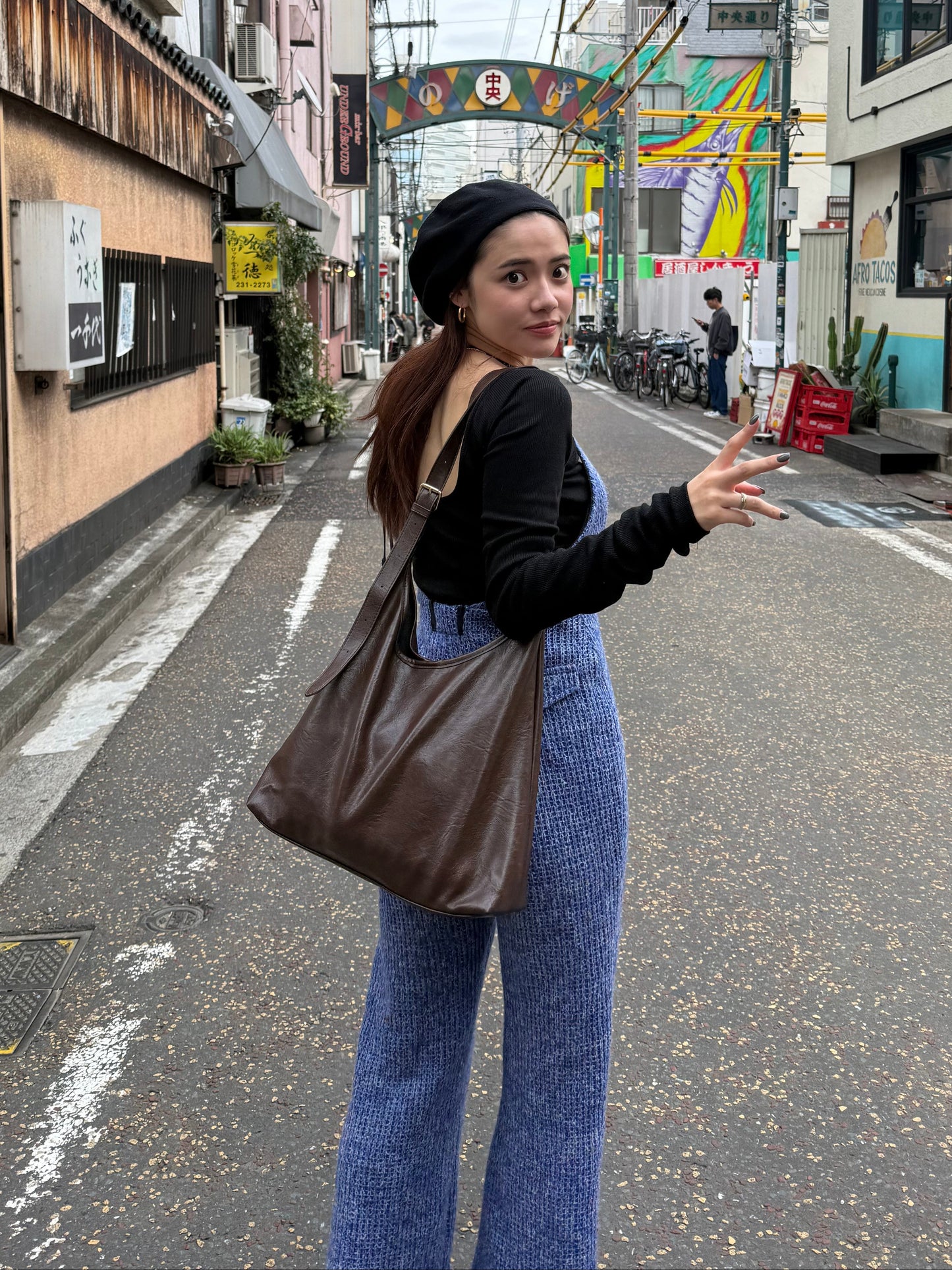 ダークブラウンハンドバッグ DPB47463