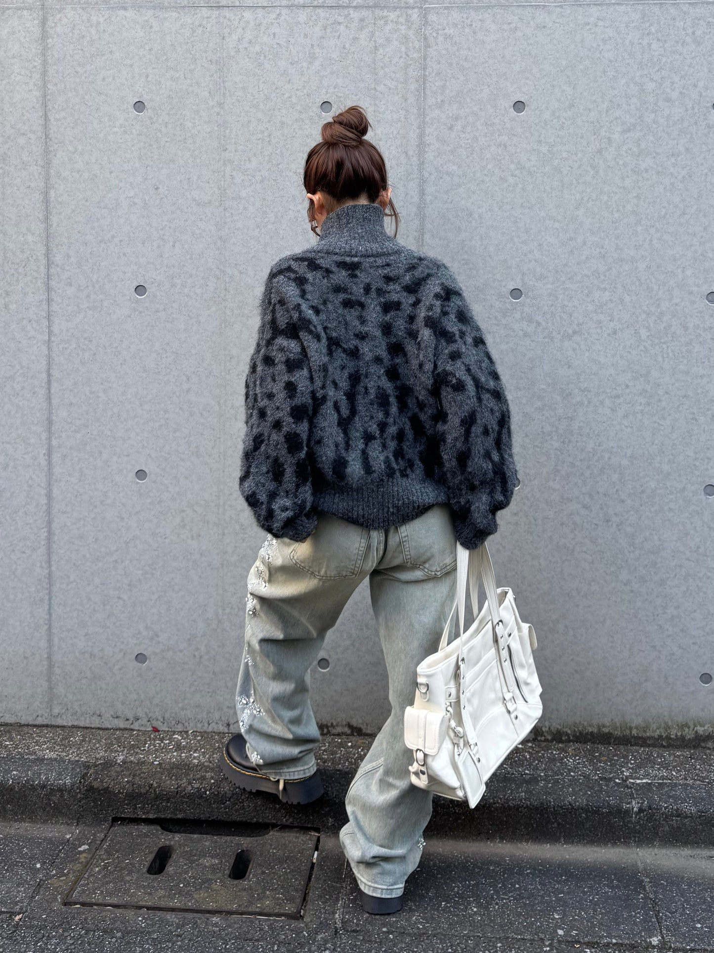 サイドクロスビジューデニムパンツ DPB86169