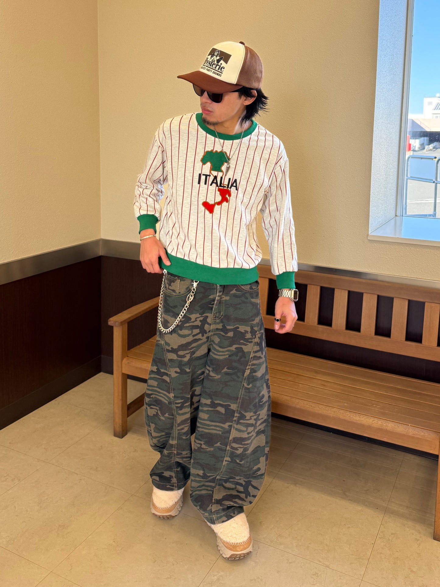 ストライプイタリアスウェット DPB90116