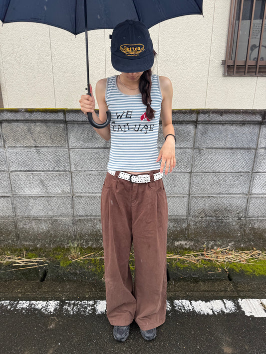 ブラウンワイドパンツ DPC07032