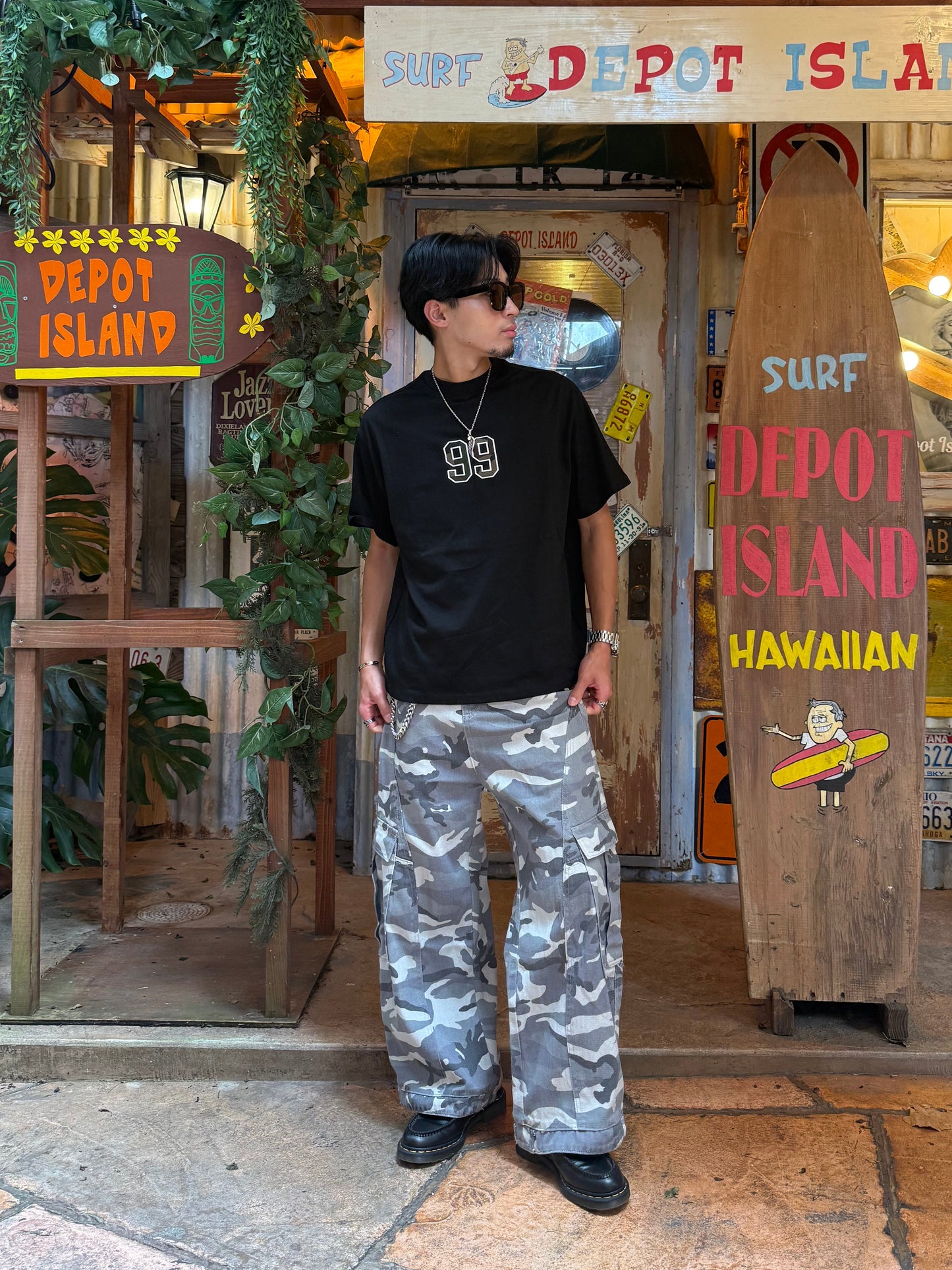 【即納】99カモフラロゴTシャツ DPB73675S