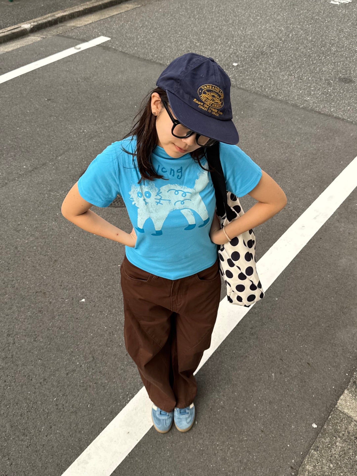 キャットプリントTシャツ DPB91028