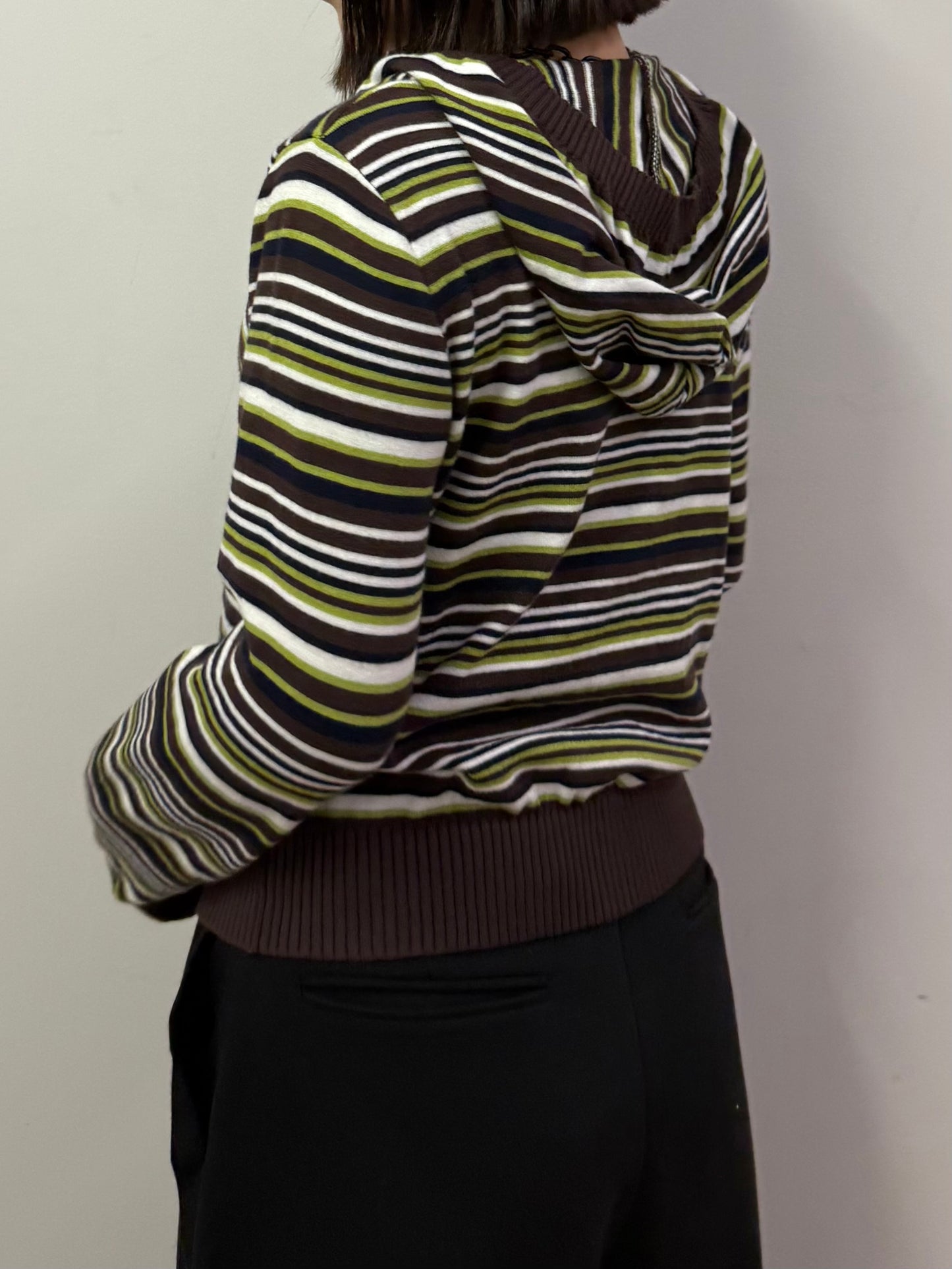 ストライプジップニット DPB93064