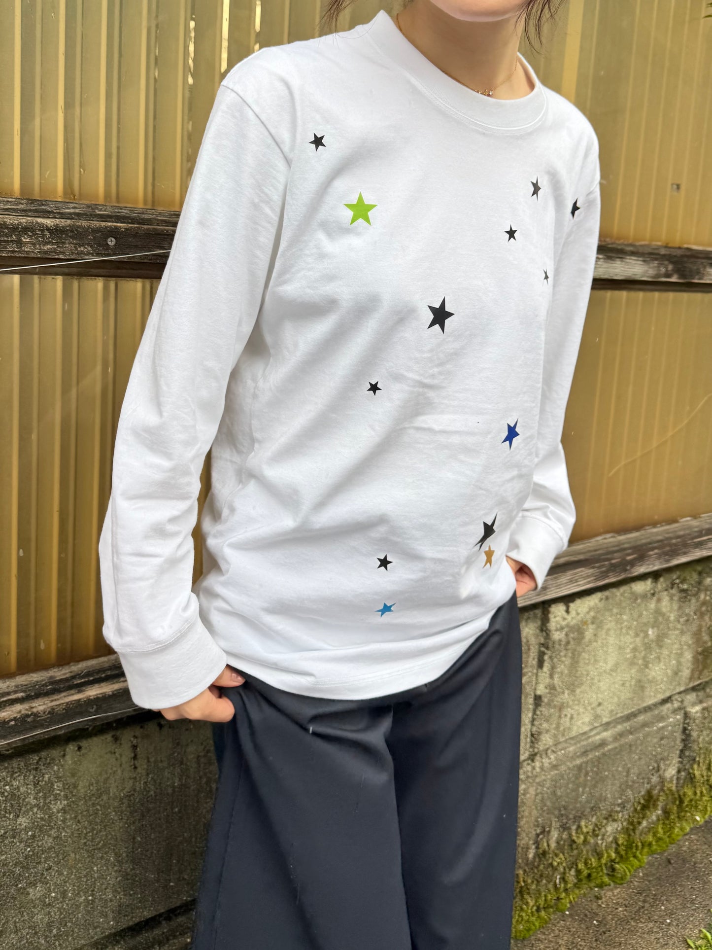 スタープリントロングTシャツ DPA43781
