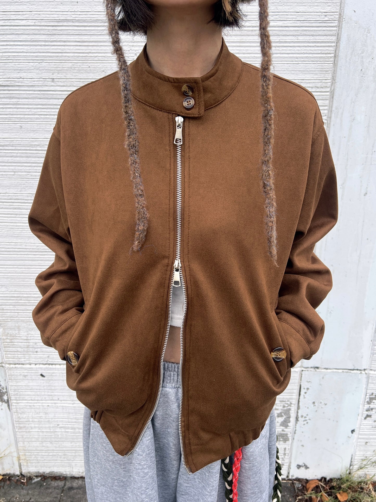 スウェードライクブルゾン DPB79212