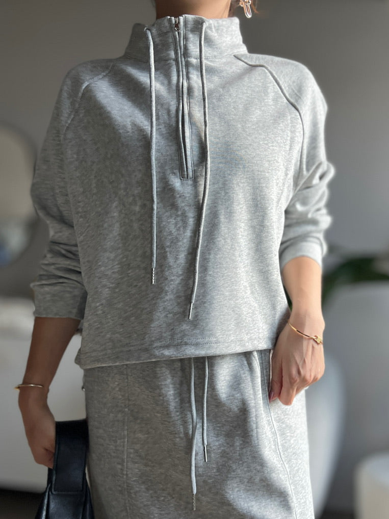 スタンドカラースウェットパーカー DPB56327