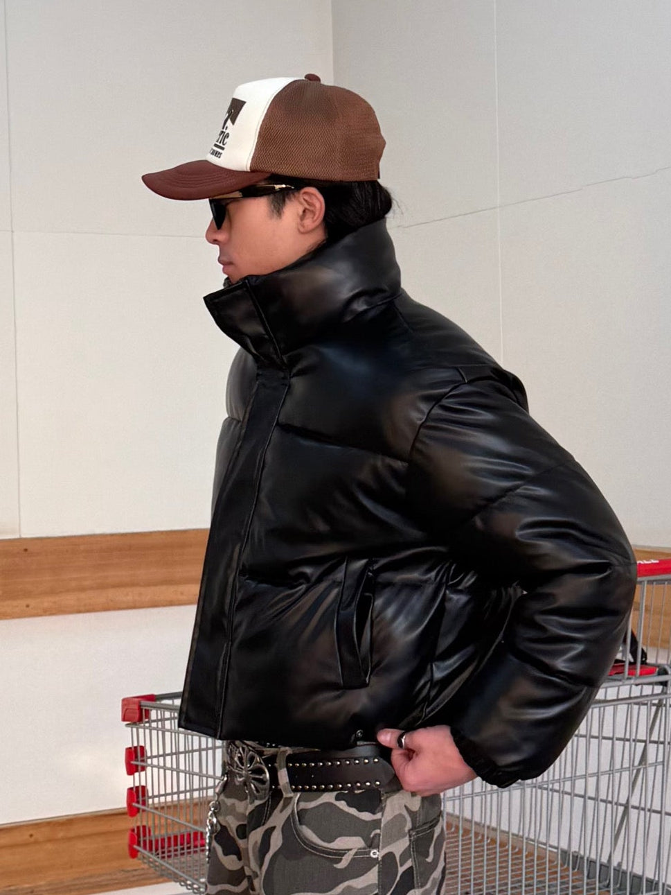 レザーライクパデットジャケット DPB90158