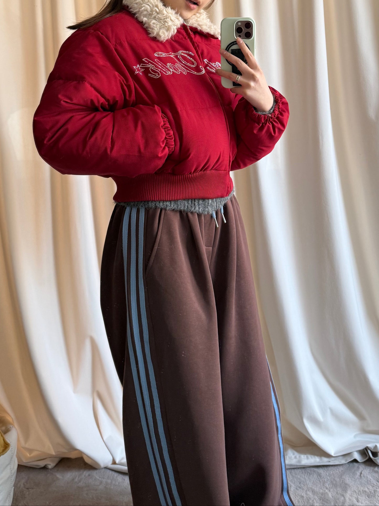 サイドラインバイカラーパンツ DPB91103